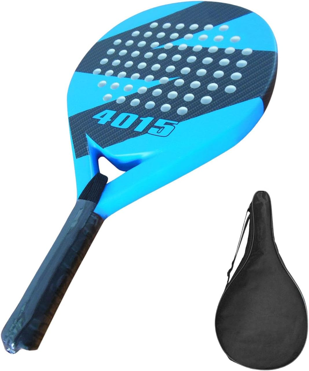 Paddle Tennis Rackets,Pop Carbon Fiber Paddle Tennis Rackets - Lightweight Carbon Fiber Noise Paddle Anti-Shock EVA Racket image number 2
