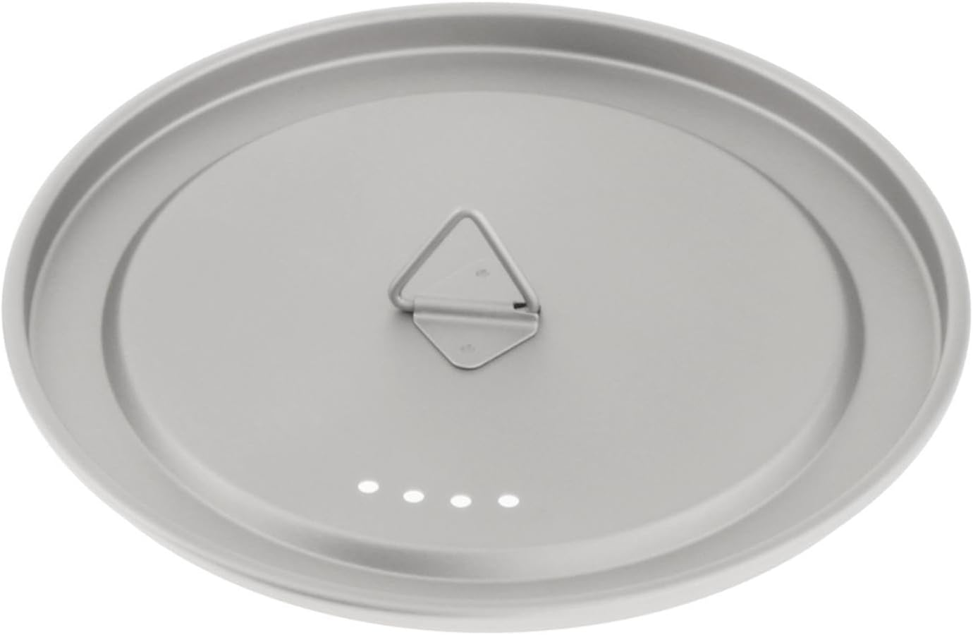 Eigell Titanium Cup Lid with Loop Ultralight Portable Cookware Drinkware Camping Pot Lid Tea Coffee Mug Lids for Picnic Water Cup Grill Accessories, 140Mm image number 3