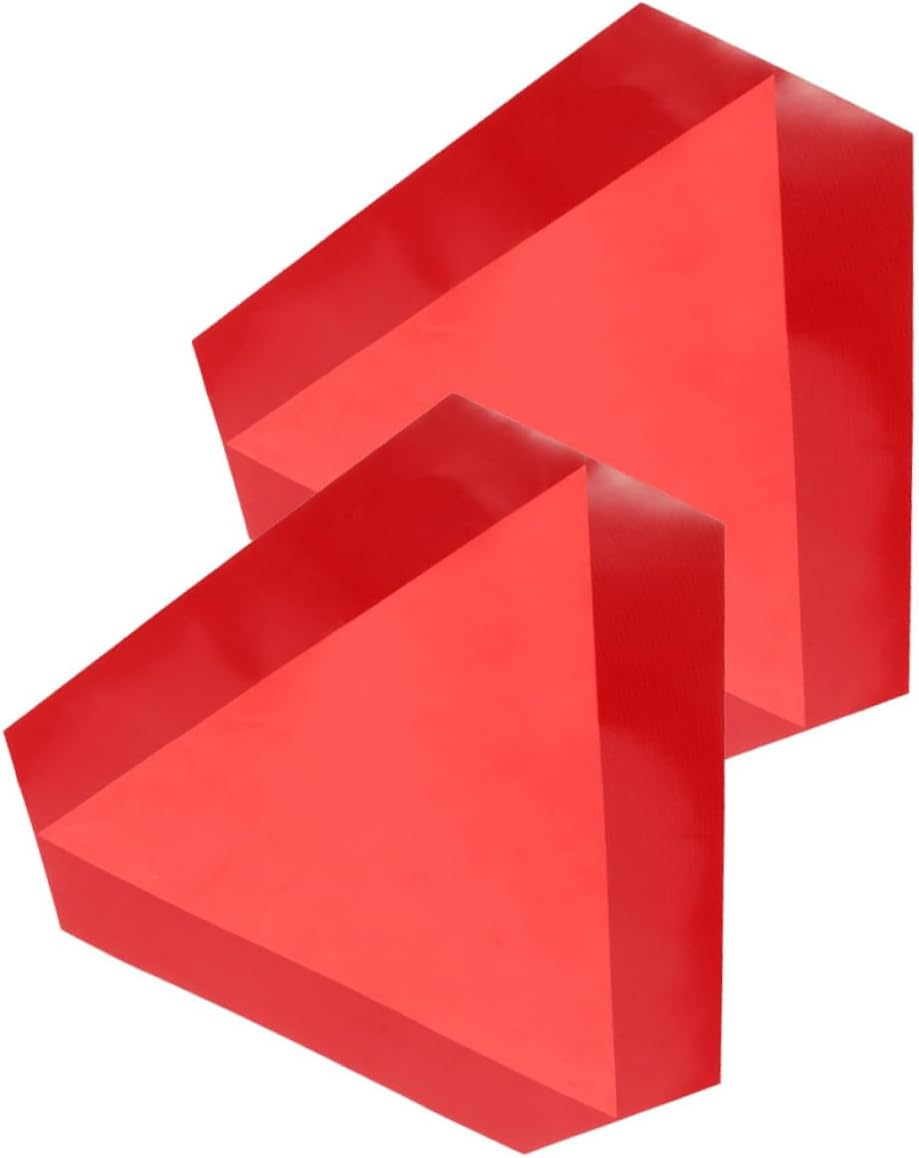 Hohopeti 2Pcs Reflective Road Sign Triangle Auto Slow Moving Sign Reflective Tape Vehicle Safety image number 4