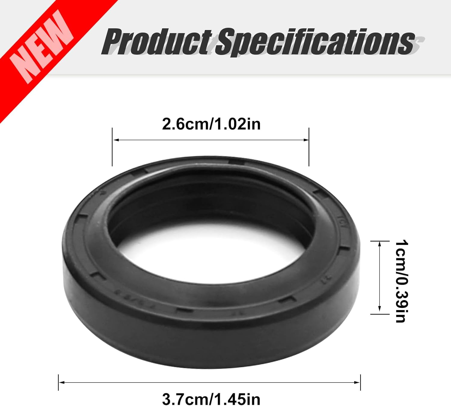 4Pack Front Fork Shock Oil Seals, Replacement for Honda Scrambler 90 100 125 Trail 90 110 Super 90 S90 CL90 CB100 CL100 CT110 CB125 CL125, 90756-028-000