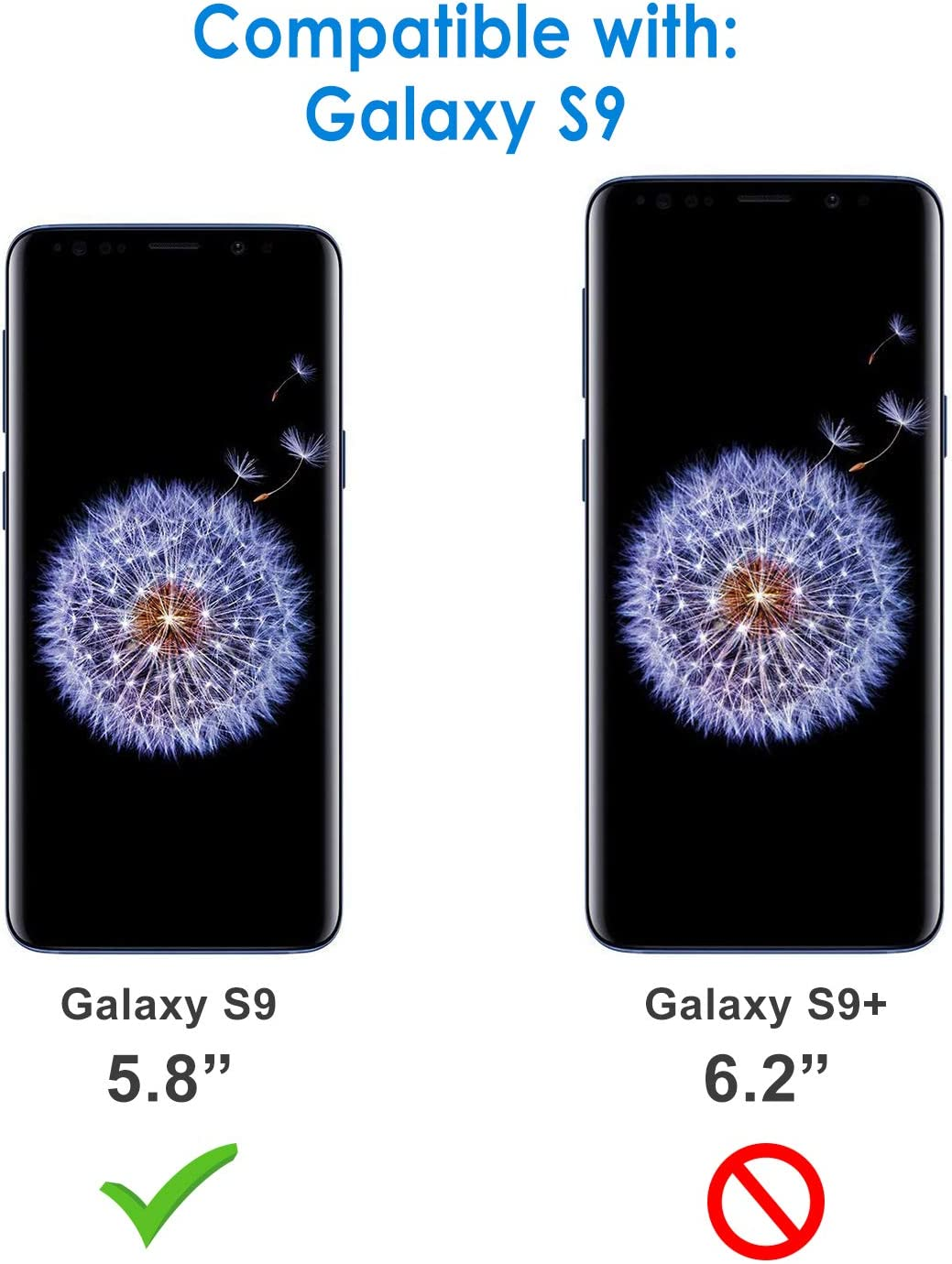 Jetech Slim Fit Case for Samsung Galaxy S9 (NOT for plus +), Thin Phone Cover with Shock-Absorption and Carbon Fiber Design (Black) image number 2