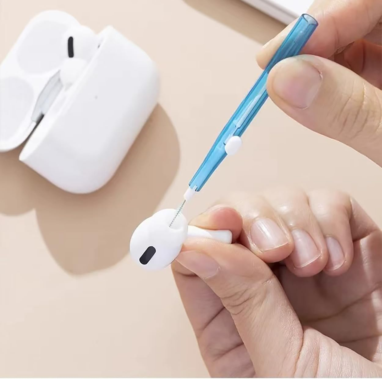 5Pcs Cell Phone Cleaning Kit Dual Side Multifunction Tools Anti-Clogging Nylon Brushes & Hook Cleaner for Iphone 17 Pro Max Charging Port, Phone Speaker Mini Cleaning Kits