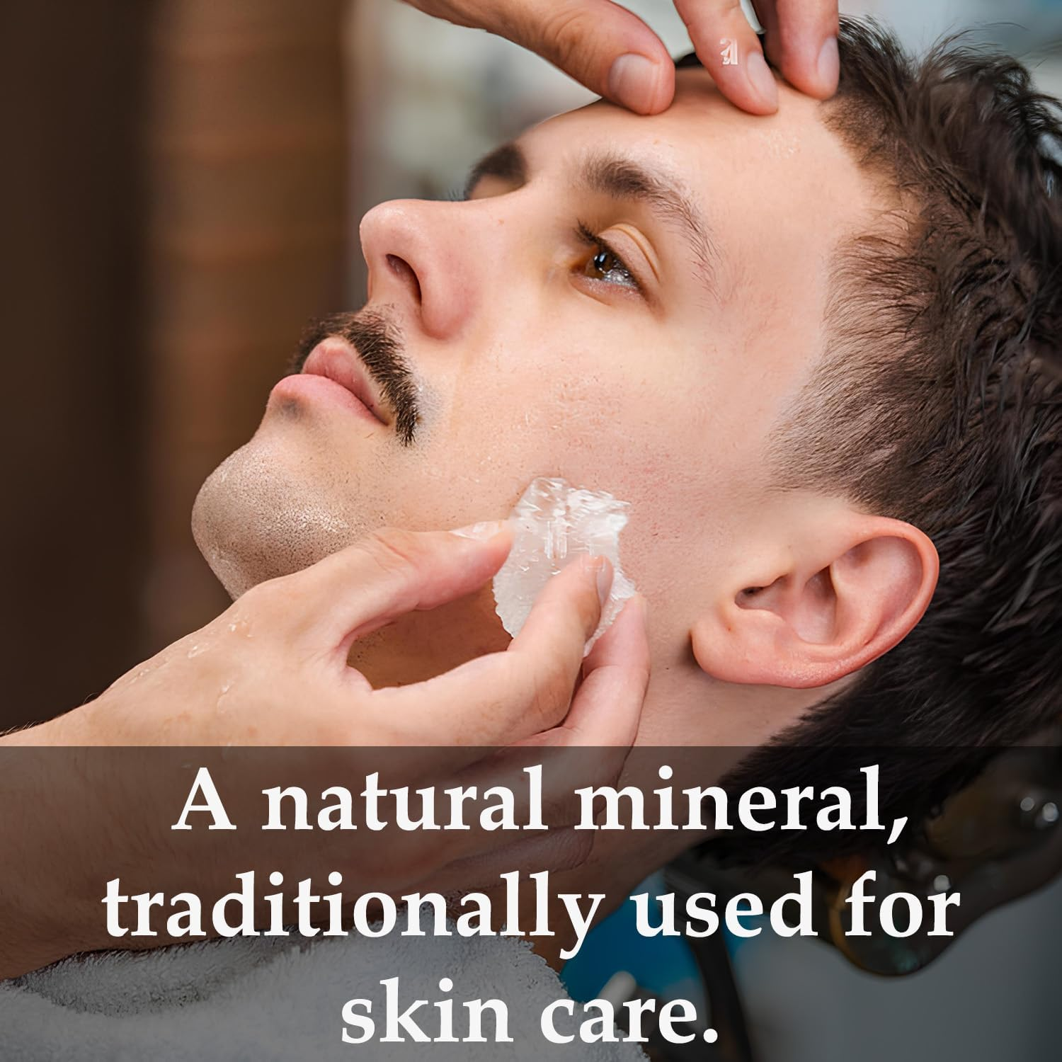 Alum Stone(Phitkari) by Mi Nature | for Skin Care | Water Purify| Pure Alum Stone (Potassium Alum) (Fitkari)|Cruelty Free | Post Shave Use| for Natural Deodorant (500 G (Pack of 1)) image number 3