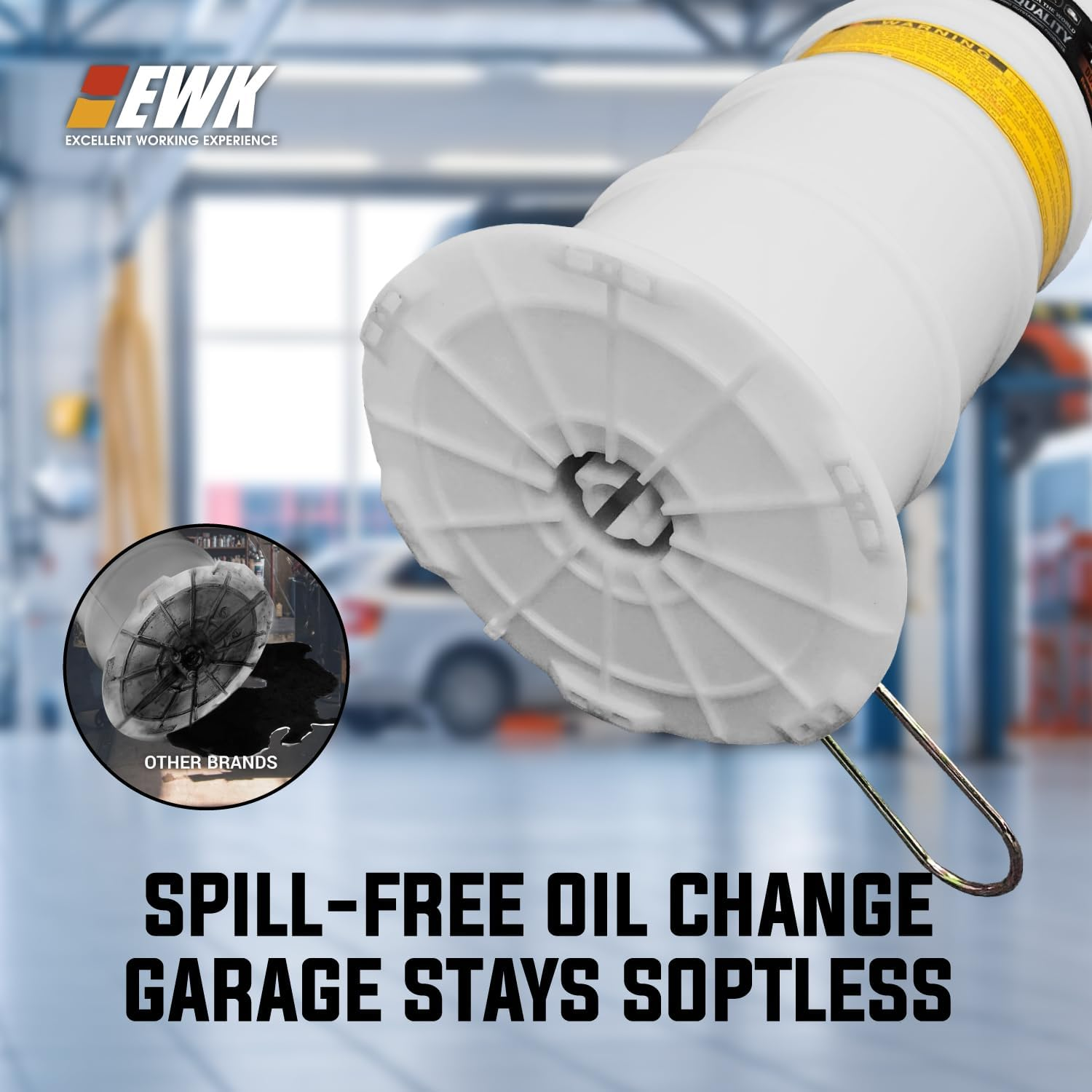 EWK Pneumatic/Manual 6.5 Liter Oil Changer Vacuum Fluid Extractor Pump Tank Remover image number 2