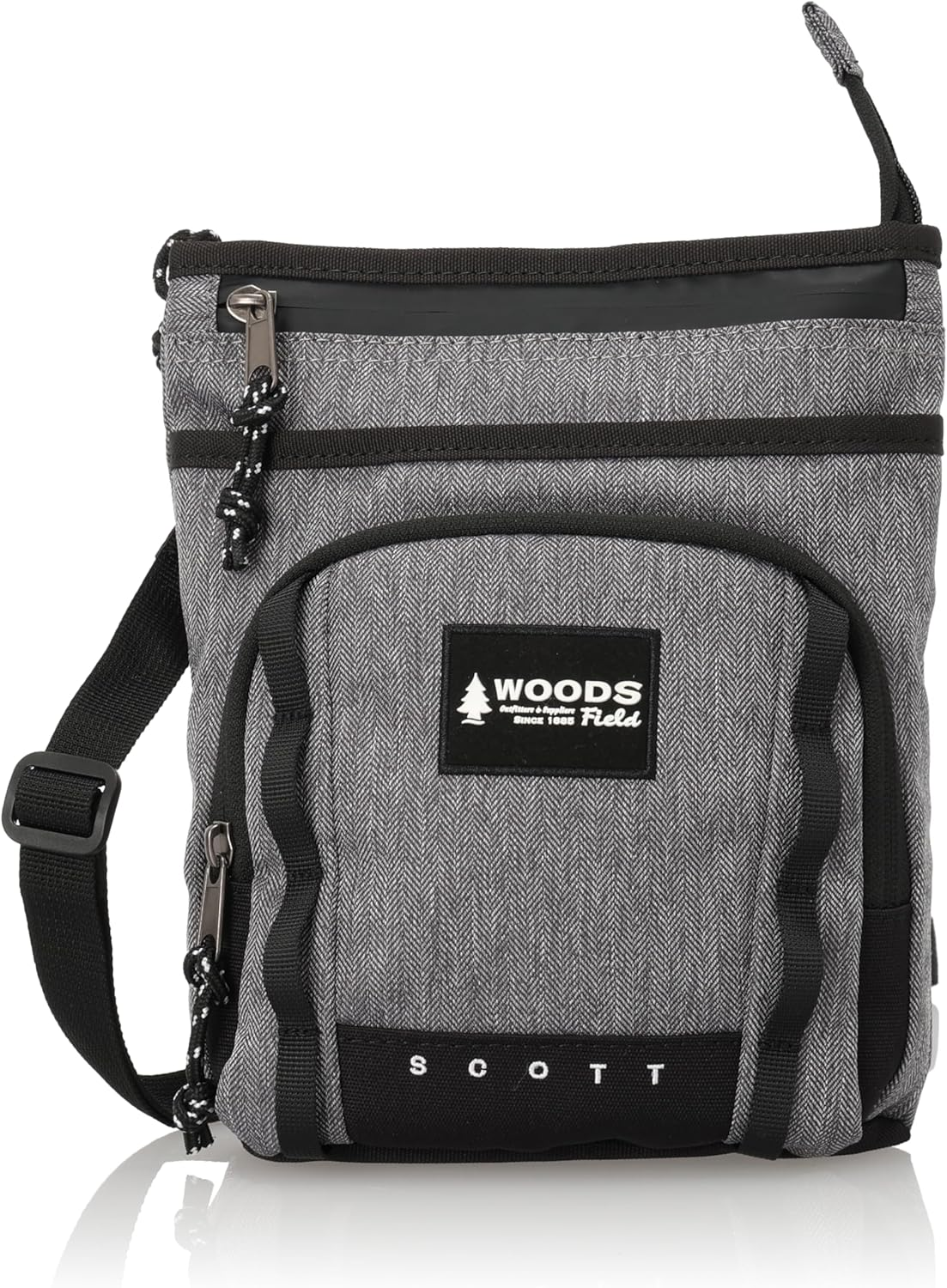 Woodsfield 17004 Herringbone Scissor Case, Herringbone, ワンサイズ image number 1