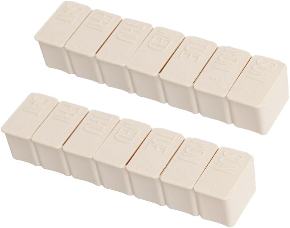 2X 7 Day Weekly Pill Box Medicine Tablet Organizer Dispenser Container Case AU Pink