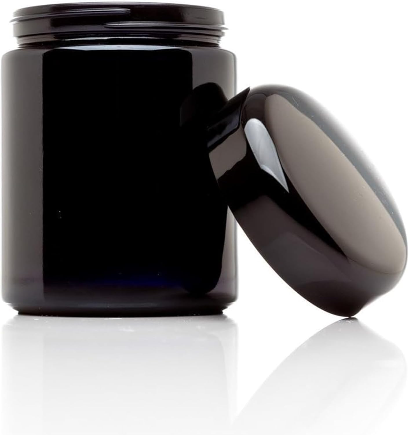 Infinity Jars 250 Ml (8.3 Fl Oz) Tall Black Ultraviolet Refillable Empty Glass Screw Top Jar image number 5