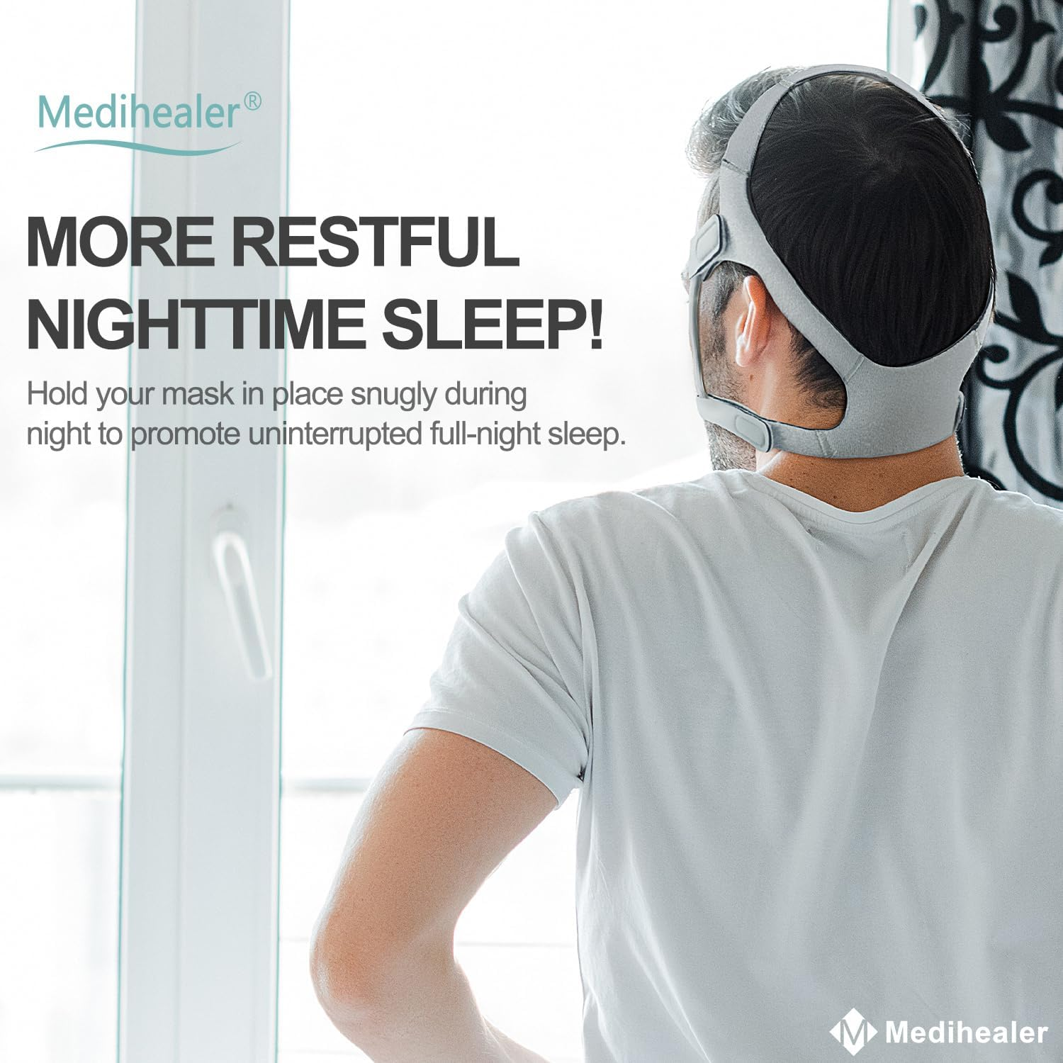 2Pack Replacement Headgear Are Compatible with WISP, Standard Mask Straps, Snugly Fit and Reduce Air Leaks, Frame and Clip Not Included, Great-Value Supplies by Airsmart. image number 3