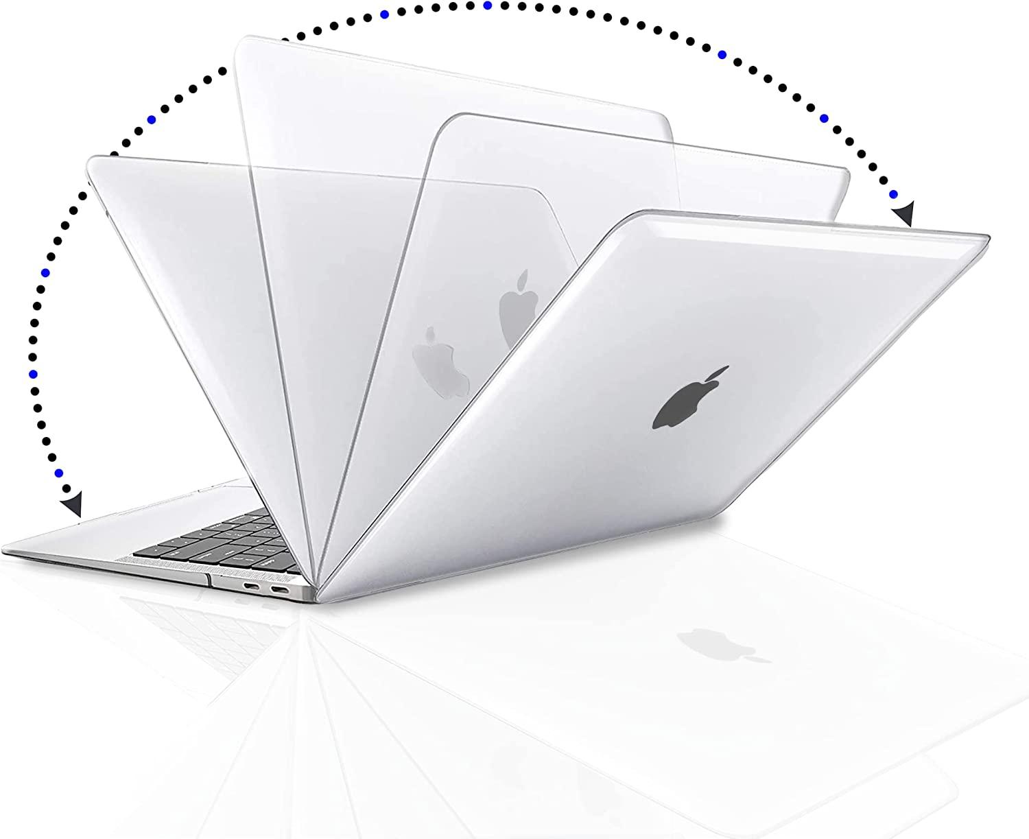 GVTECH for Macbook Air 13 Inch Crystal Clear Case 2022 2021-2018 A2337 M1 A2179 A1932, Plastic Hard Shell & Keyboard Cover & Screen Protector Compatible with Macbook Air 13 Inch Retina image number 3