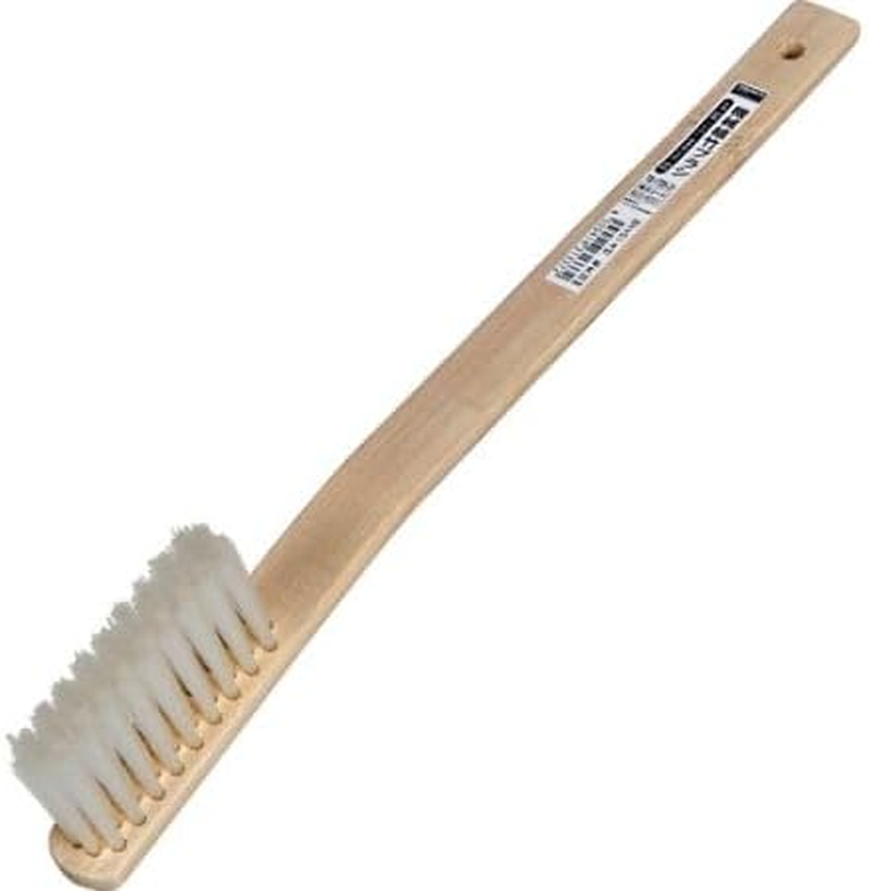 TRUSCO Machine Planted Bamboo Brush, Curved Pattern, Nylon, 4 Rows, Hair Length 1725-31
