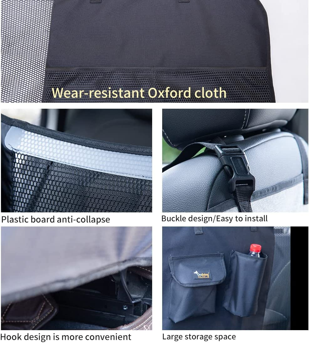 Ondoing Dog Barrier Pet Car Back Seat Fence Isolation Kid Safety Travel Guard Mesh Net for Dos Cats Babies Car Barrier Grey image number 2