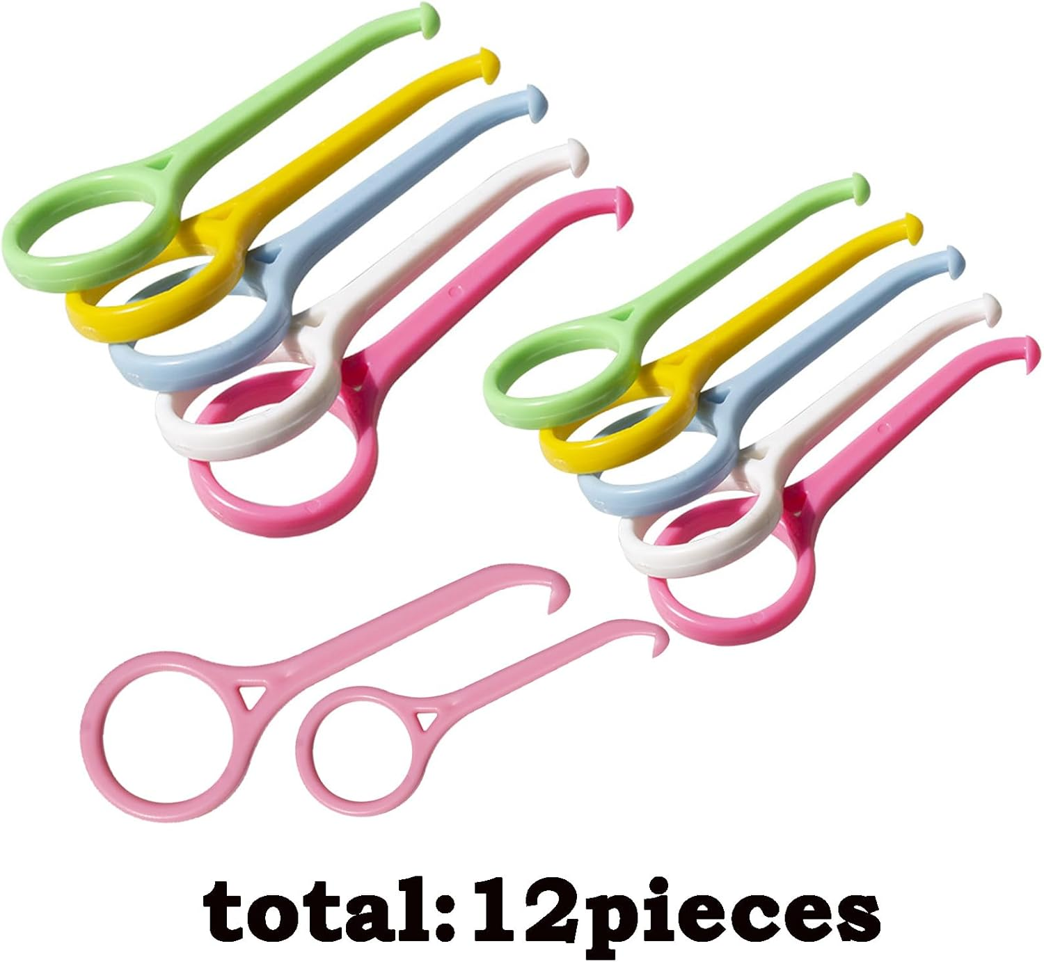 12PCS Aligner Removal Tool 6 Colors Clear Aligner Removertools for Invisalign Removable Retainers Aligners image number 4