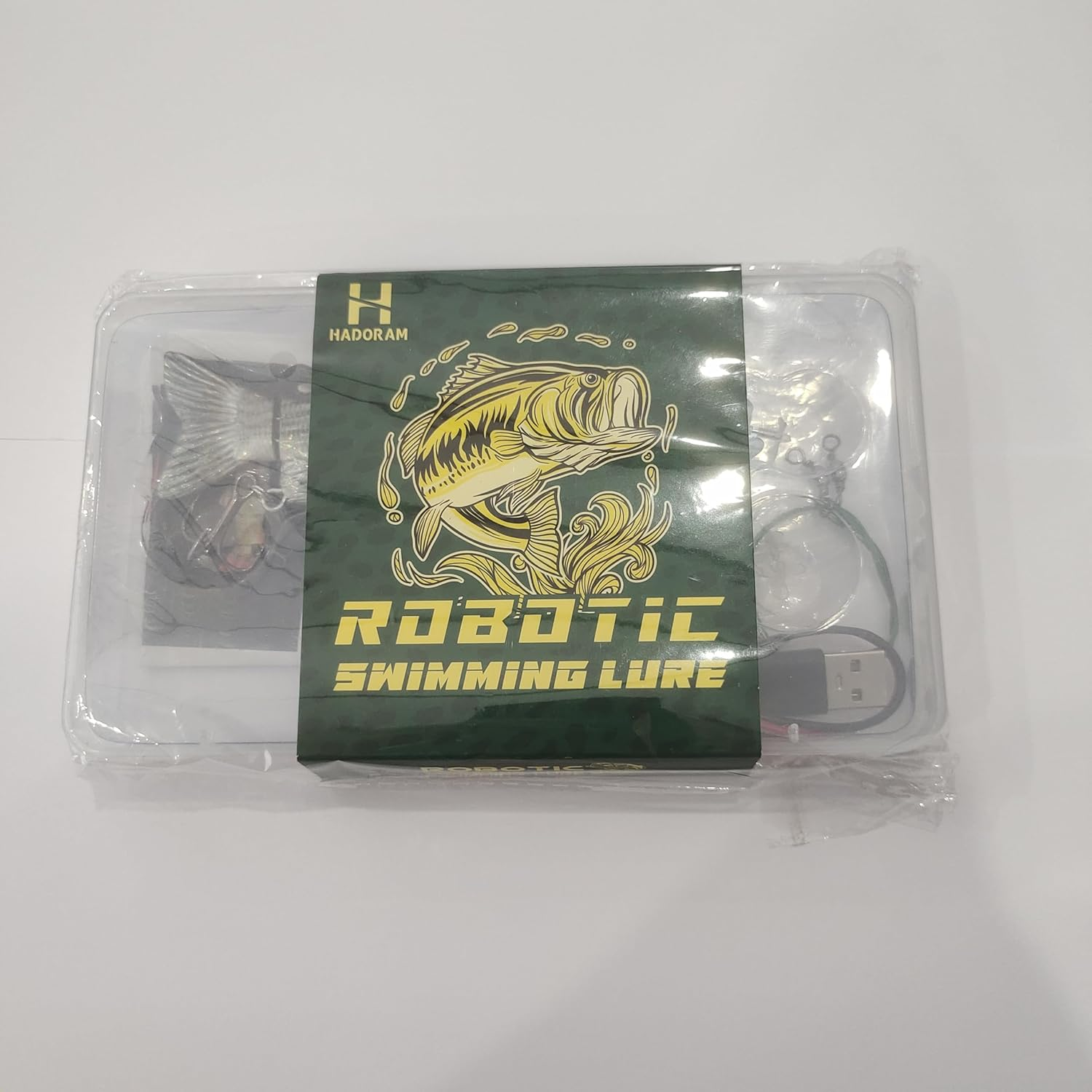 Robotic Swimming Electric Fishing Lures 5.12" USB Rechargeable LED Light Wobbler 4 Segment Multi Jointed Swimbaits Hard Lures Fishing Tackle - Common Shad (Classic) image number 6