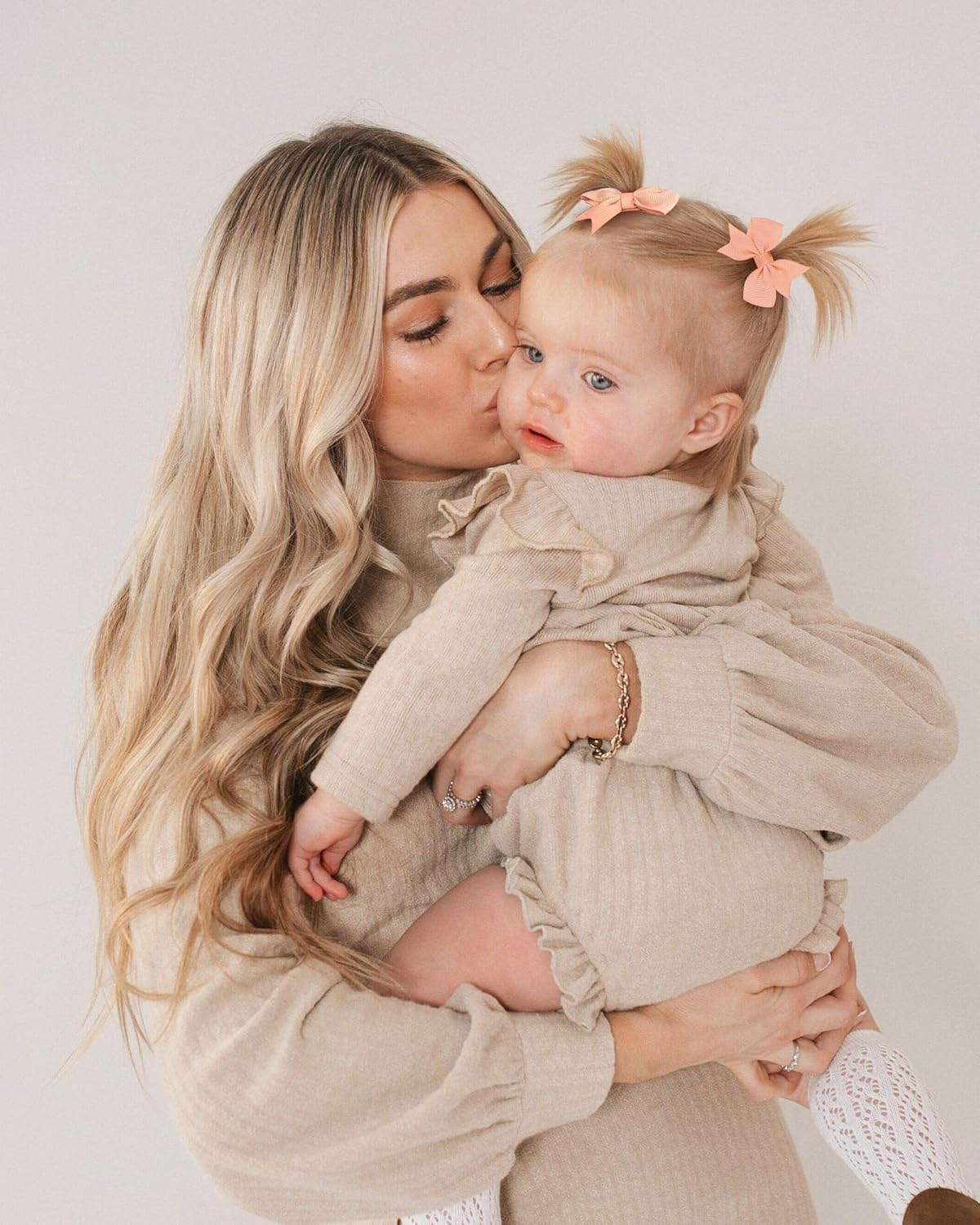 Doboi 50PCS 2'' Baby Hair Bows Clips Fully Lined Grosgrain Boutique Solid Ribbon Mini Bows for Girls Teens Infants Kids Toddlers Newborn by Doboi - Hair Bows-100Pcs image number 3