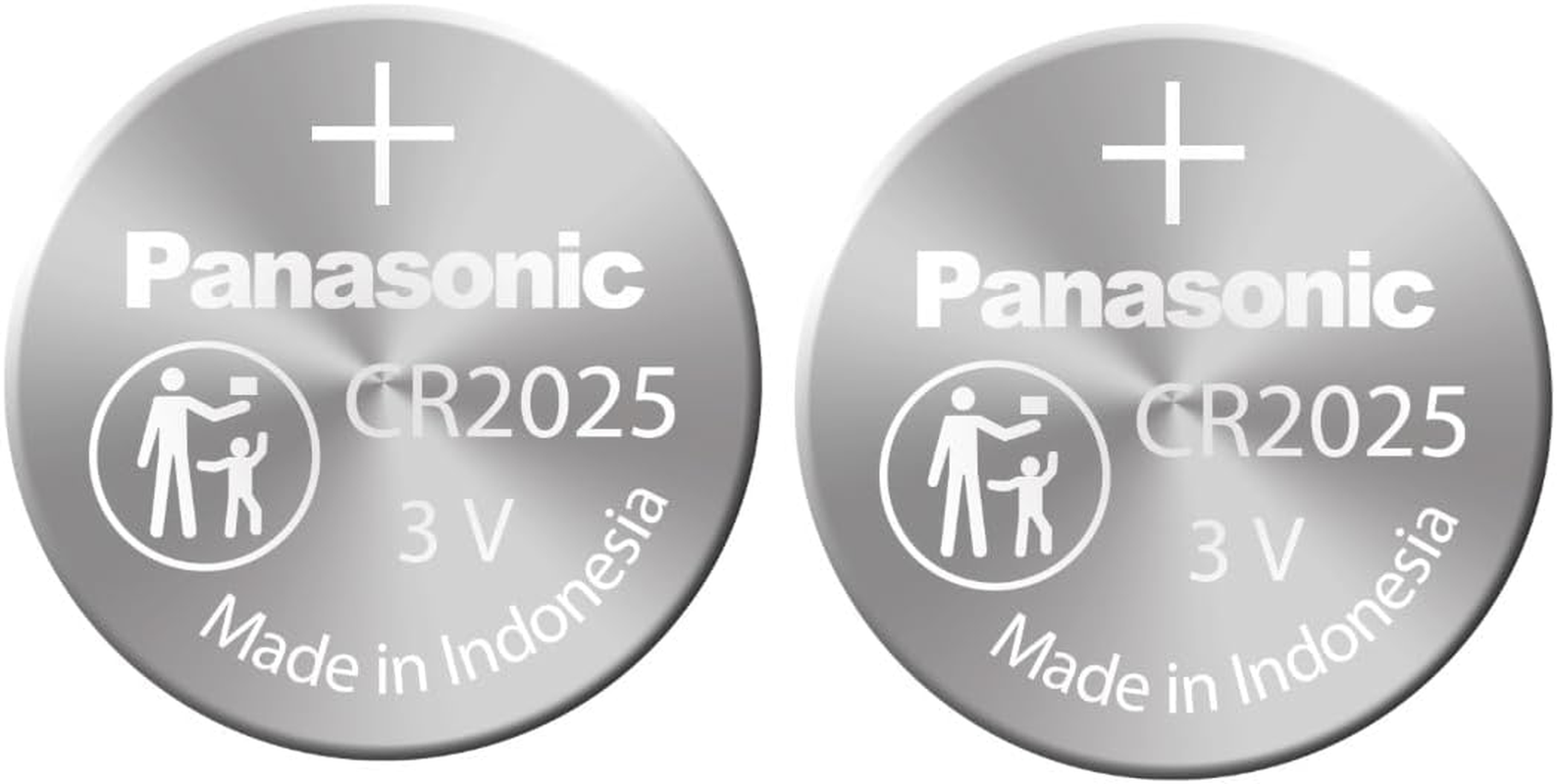 Panasonic CR2025 3V Lithium Coin Battery, 2 Pack (CR-2025PG/2B)