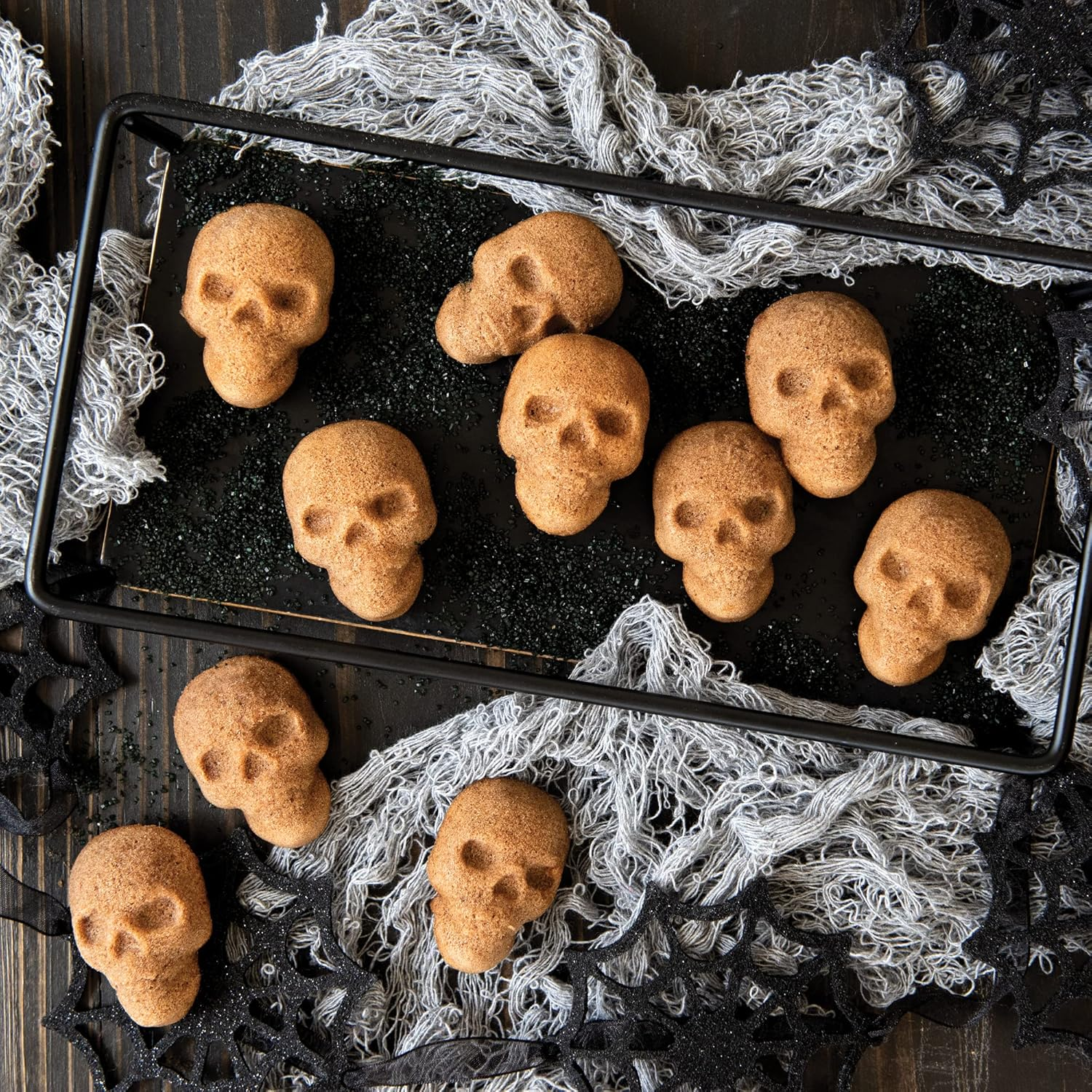 Nordic Ware Skull Bitelets, Bronze, 2.5 Cup Capacity image number 1