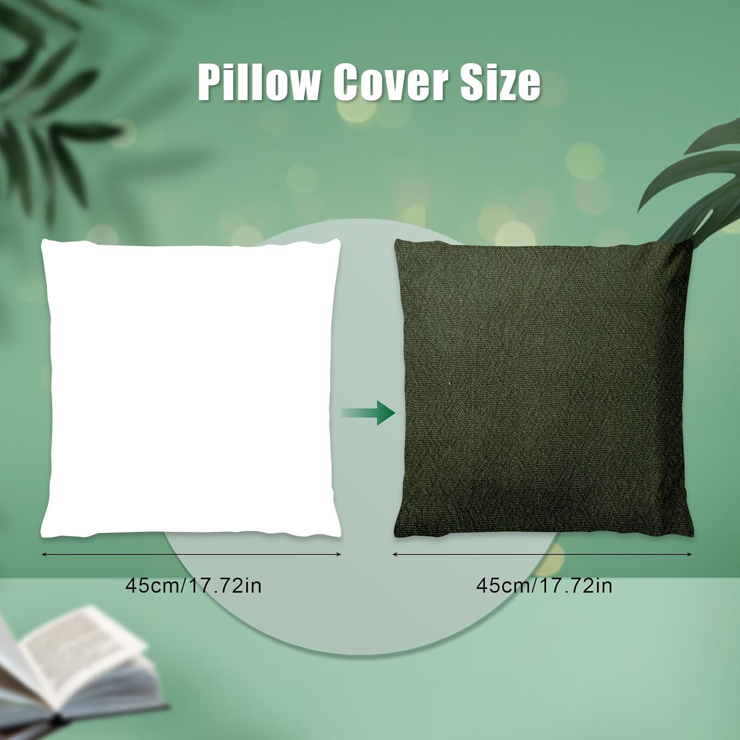 MEKOTRIN Cushion Cover, Pillow Cover, Throw Pillow Cover (45 * 45Cm/18 * 18In) image number 4