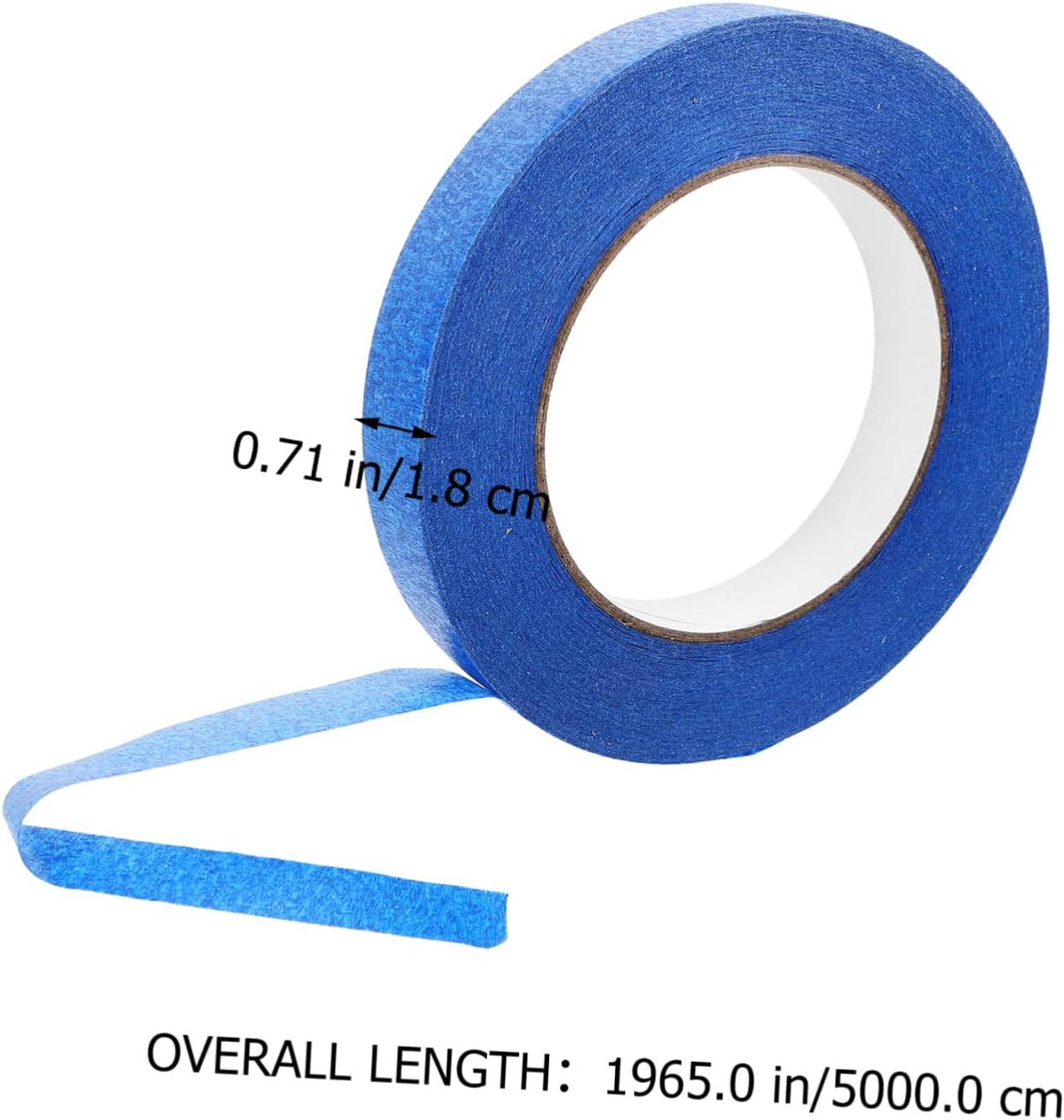 Gatuida 4 Rolls 18Mm Blue Masking Tape Painter Tape 50M Strong Adhesive for Painting and Crafts image number 5