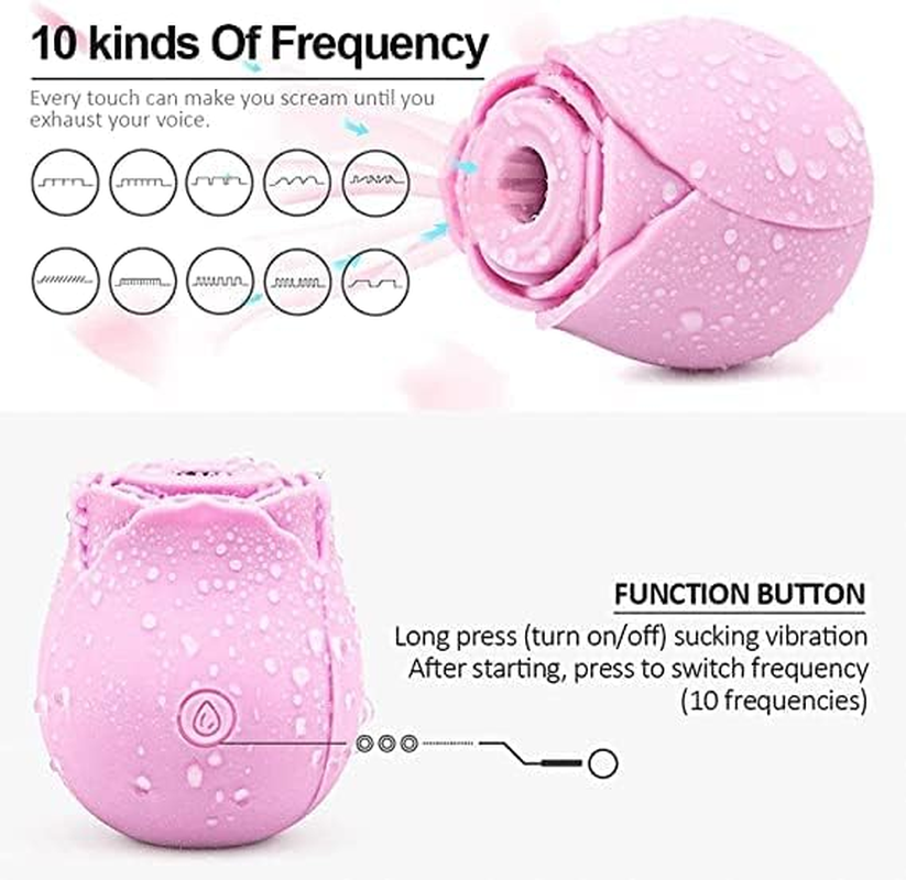 SIDED Handheld Rose Sucking Toy 10 Modes Lightweight 108G SPOT Tool Waterproof Adult Pocket Toy image number 2