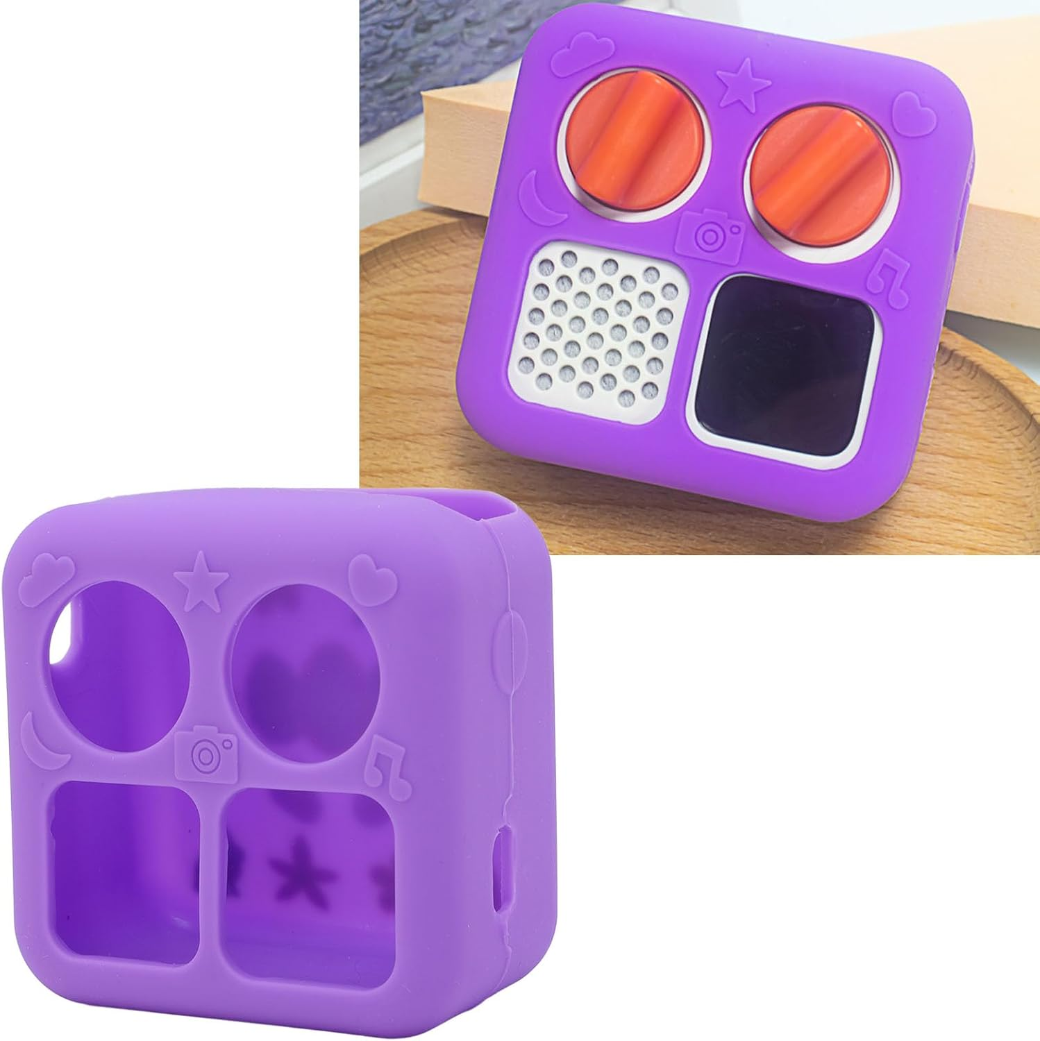Silicone Cover for Yoto Mini Player, Protective Soft Silicone Case Cover, Accessory for Kids Audio Music Players (Light Purple) image number 1