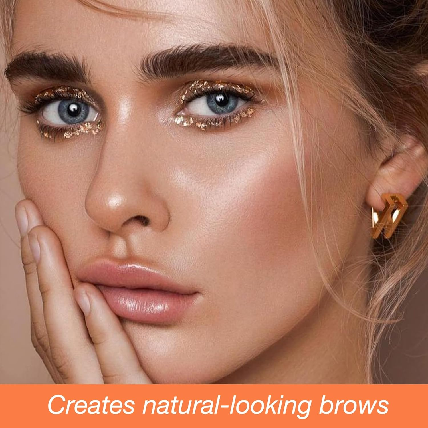 Boobeen 3 Colour Brow Powder and Dual-Ended Eyebrow Pencil Set with Angled Brush，Microblading Eyebrow Pen with Spiral Brush，Creates 3D Brows All Day Long - Eyebrow Powder 03+Brow Pen Dark Curry image number 5