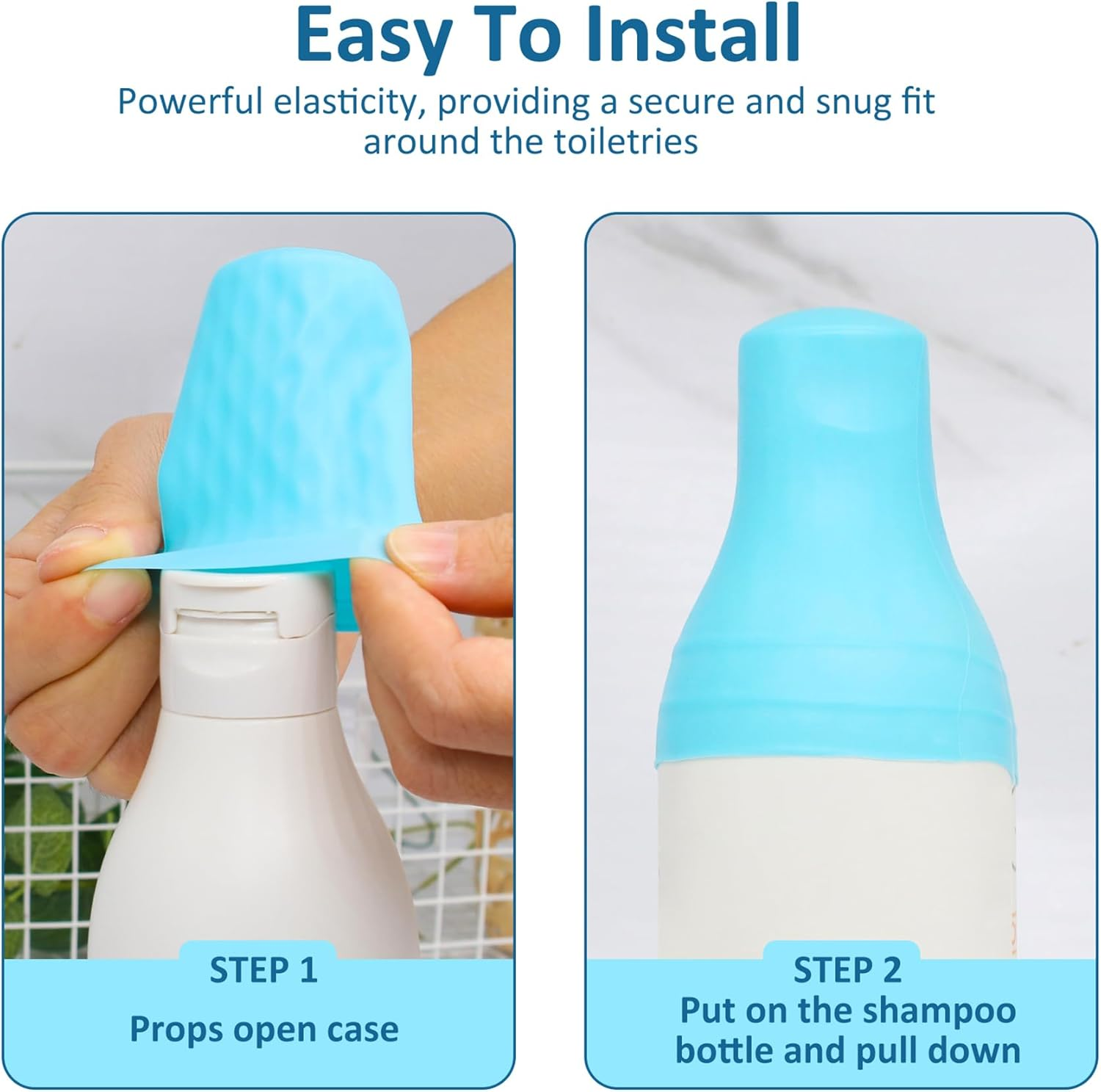 10 Pack Travel Essentials Accessories Silicone Bottle Covers, Cruise Essentials, Beach Vacation Essentials for Women Men, Elastic Sleeves for Leak Proofing, Fit Travel Size Bottles Toiletries