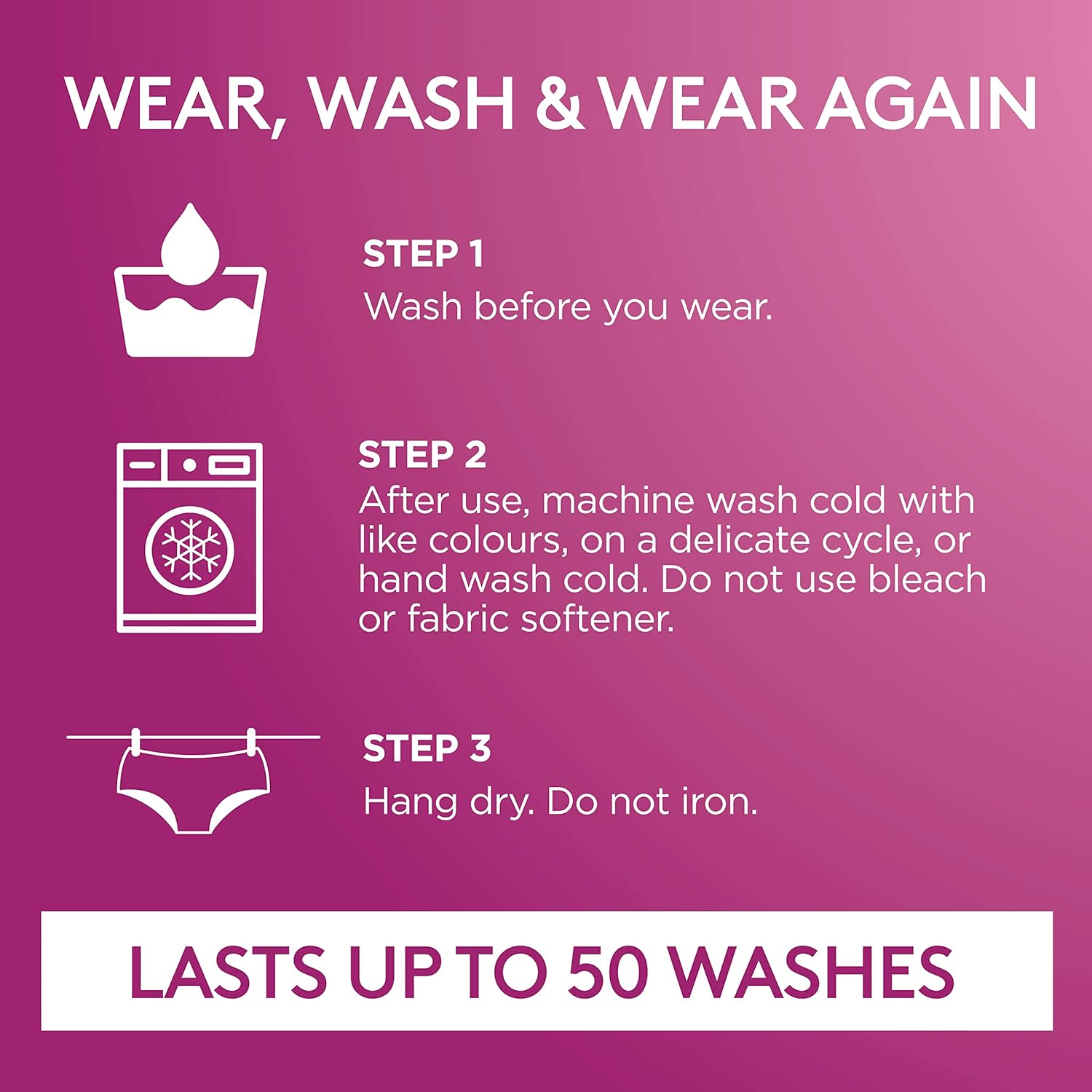 Poise 2-In-1 Period & Incontinence Underwear Black Size 12-14 image number 5