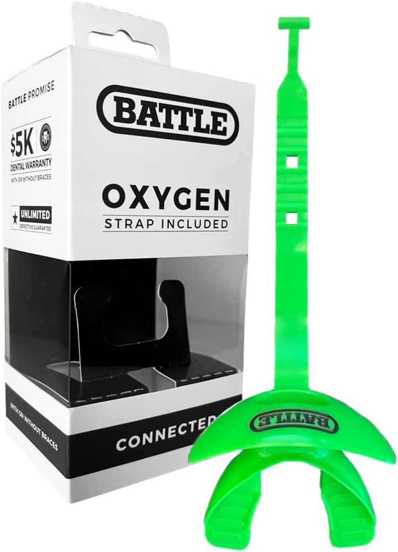 Battle Oxygen Lip Protector Mouthguard with Connected Strap