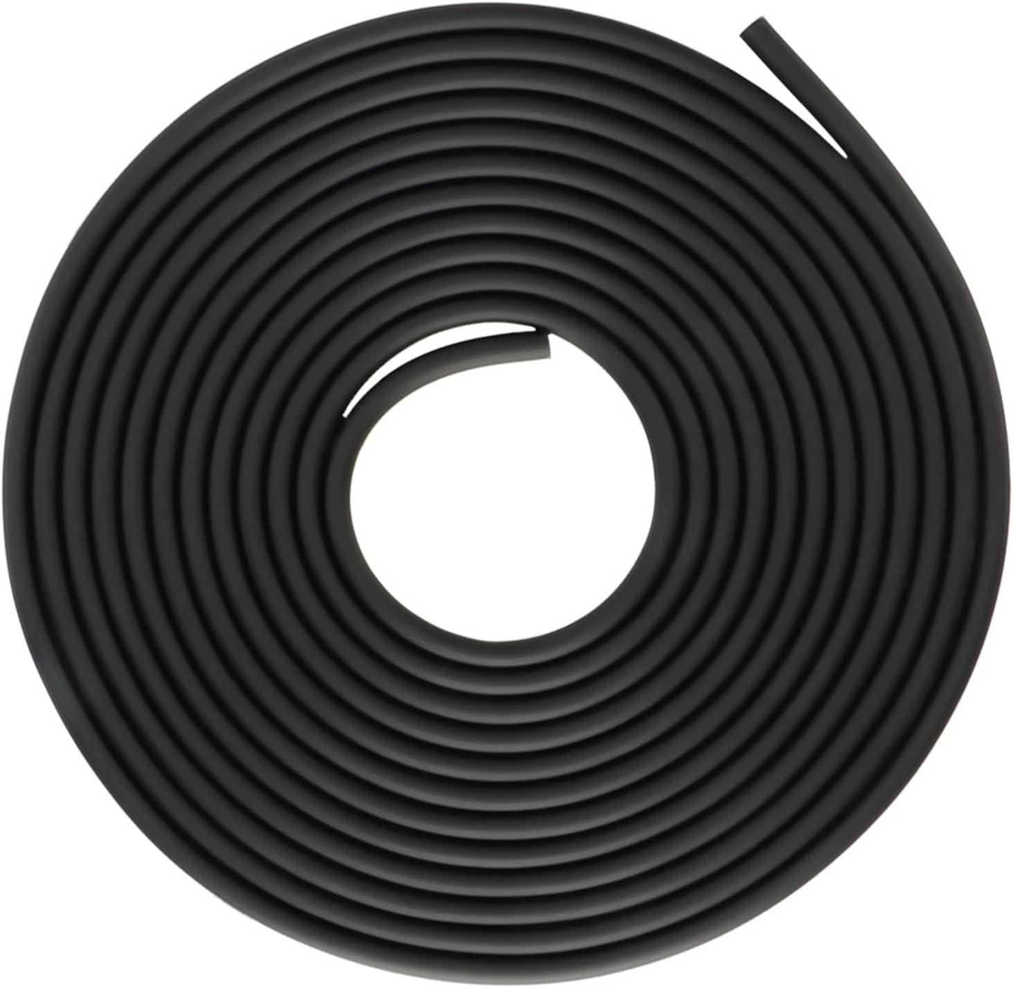 5M Sturdy Silicone Aquarium Air Pump Tube Oxygen Hose for Fish, Flexible and Colorful, for Fish, /Salt Water Environments (Black)