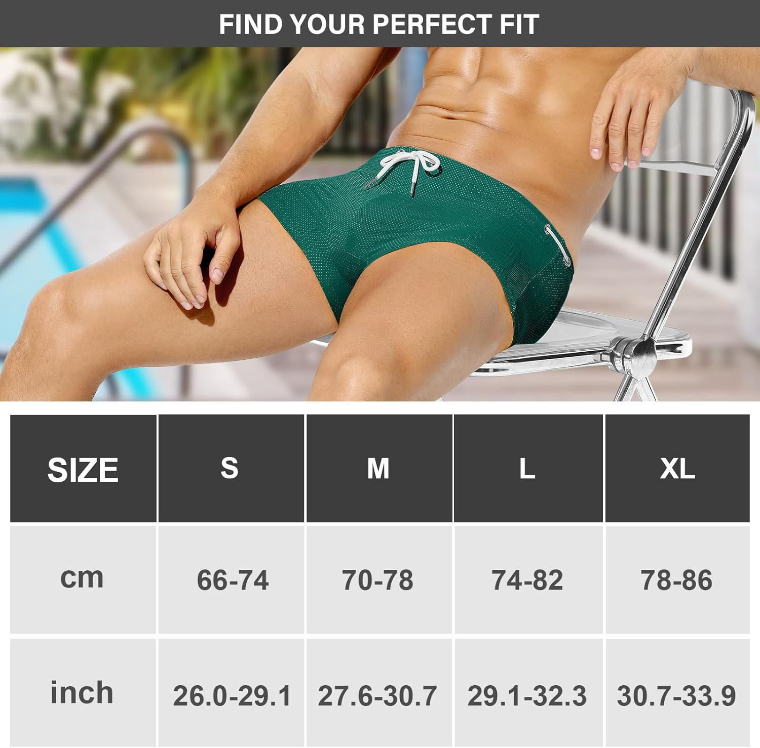 Casey Kevin Men'S Swimwear Sexy Swim Briefs Beach Bikini Sport Swimsuit Low with Drawstring AK2199 1Pcs image number 3