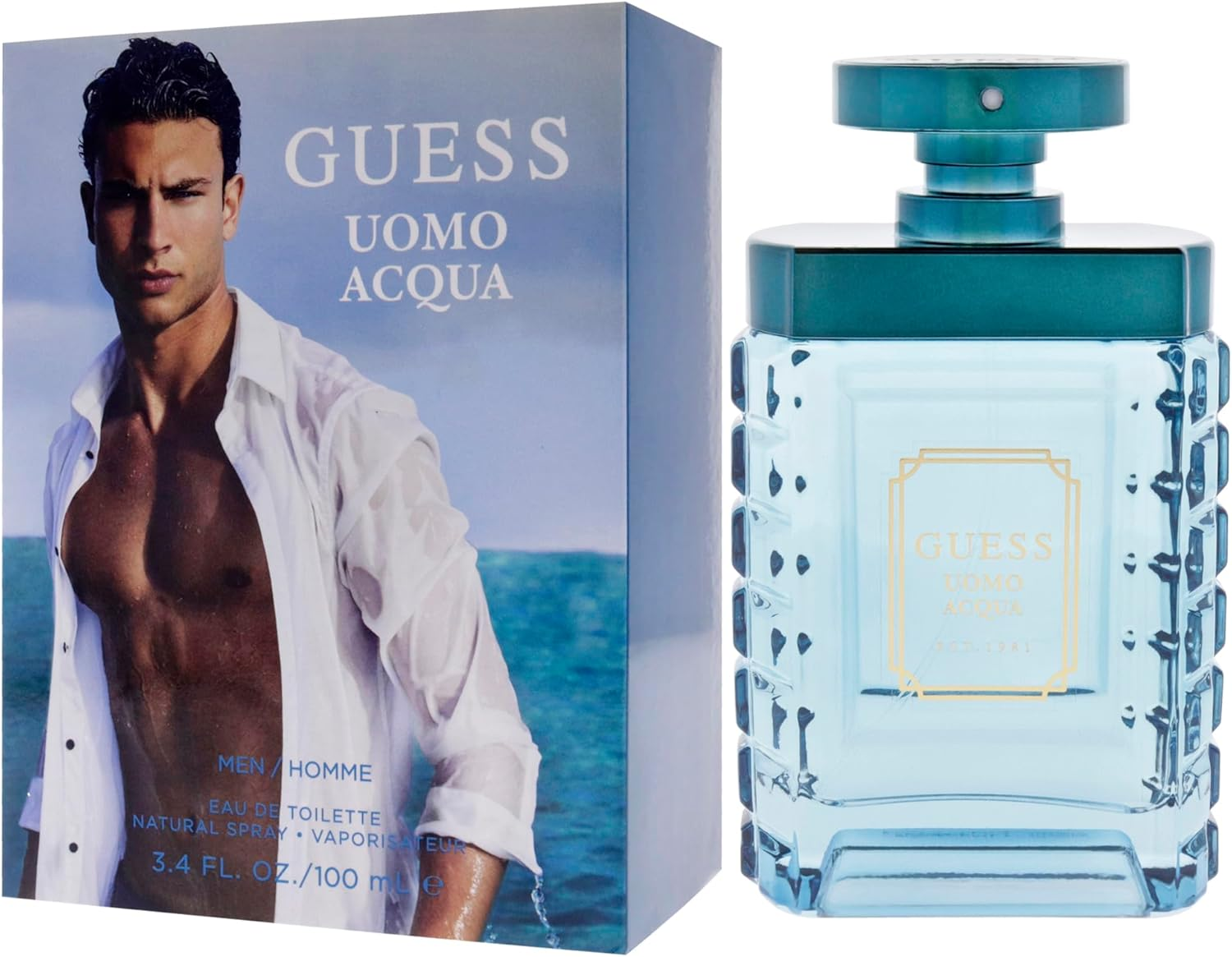 Guess Uomo Acqua by Guess for Men - 3.4 Oz EDT Spray image number 2
