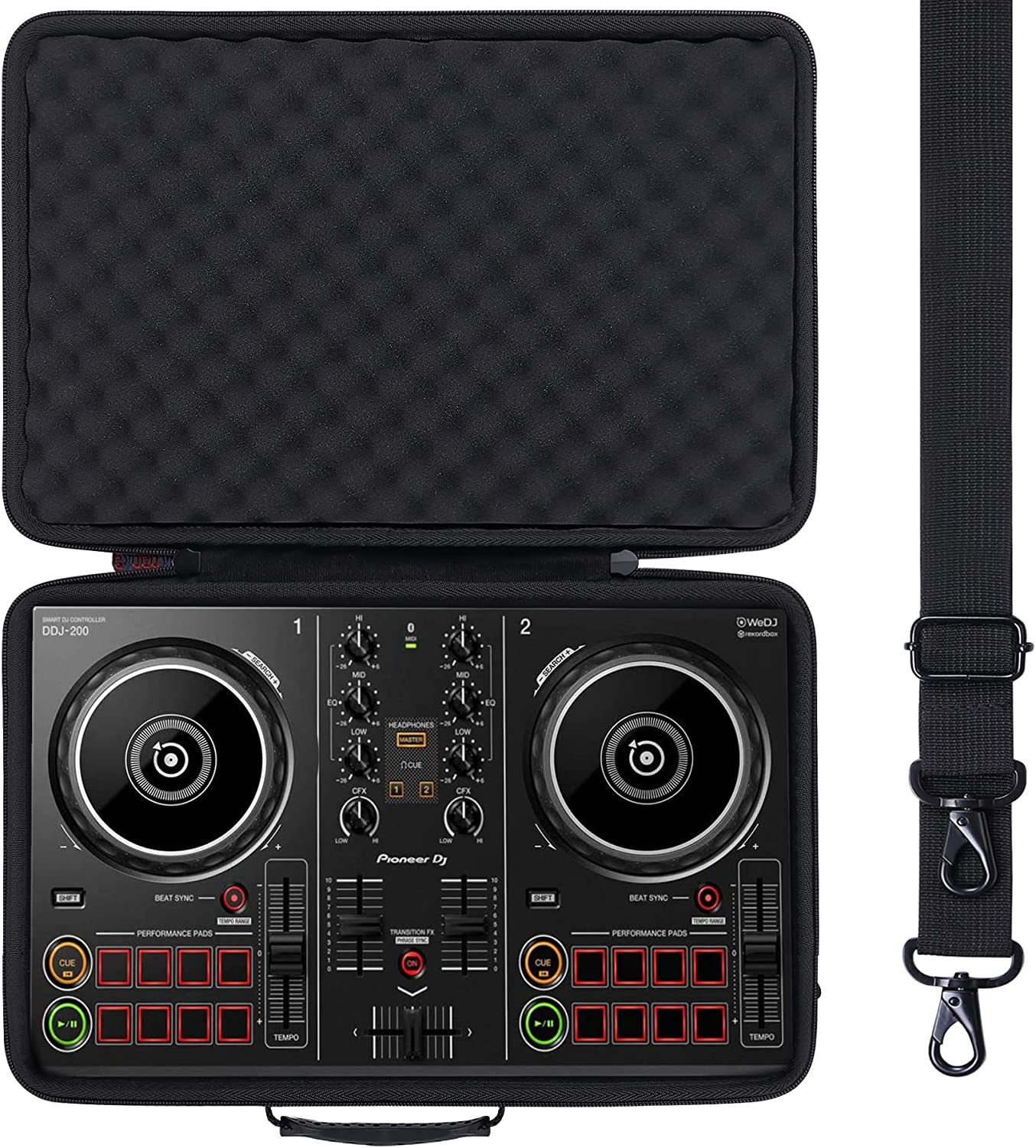 Khanka Hard Travel Case Replacement for Pioneer PRO DJ (DDJ-200) Pioneer Smart DJ Controller image number 2
