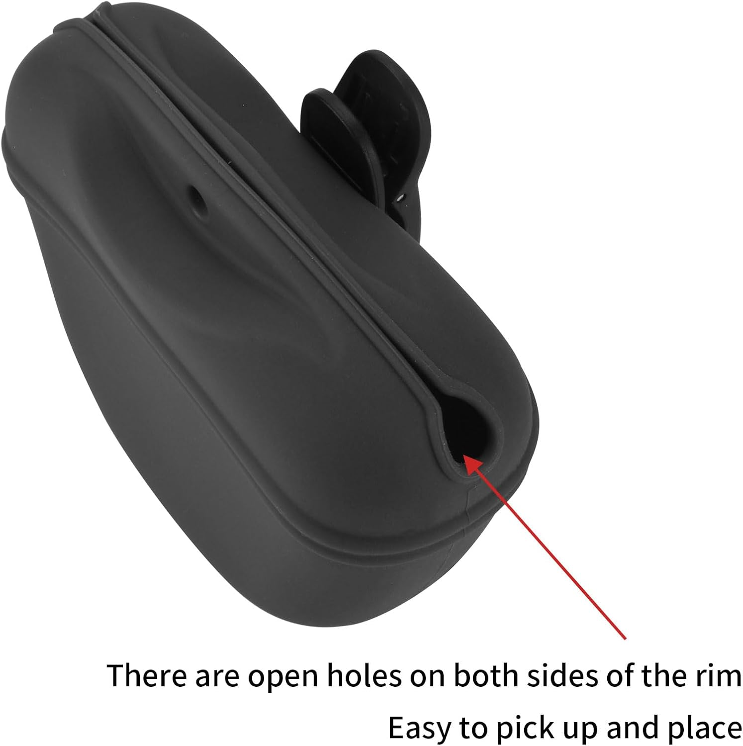 AUDWUD- Silicone Dog Treat Pouch - Clip on Portable Training Container - Convenient Magnetic Buckle Closing and Waist Clip - 100% FDA Certified Food Grade Silicone & BPA Free image number 2