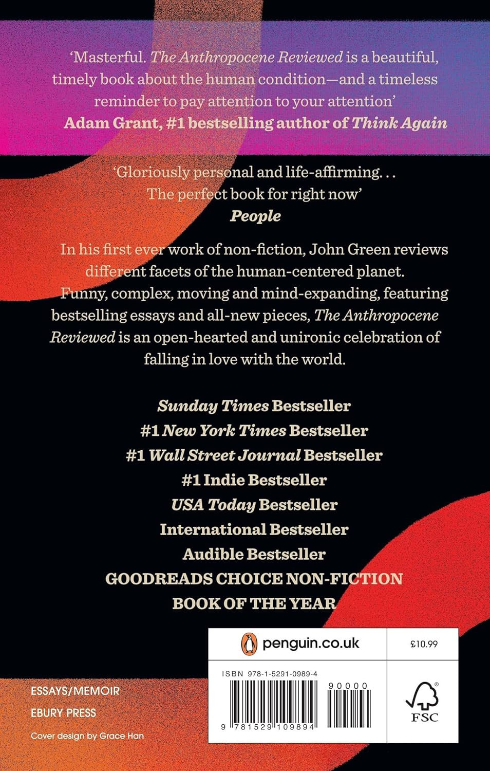 The Anthropocene Reviewed: the Instant Sunday Times Bestseller