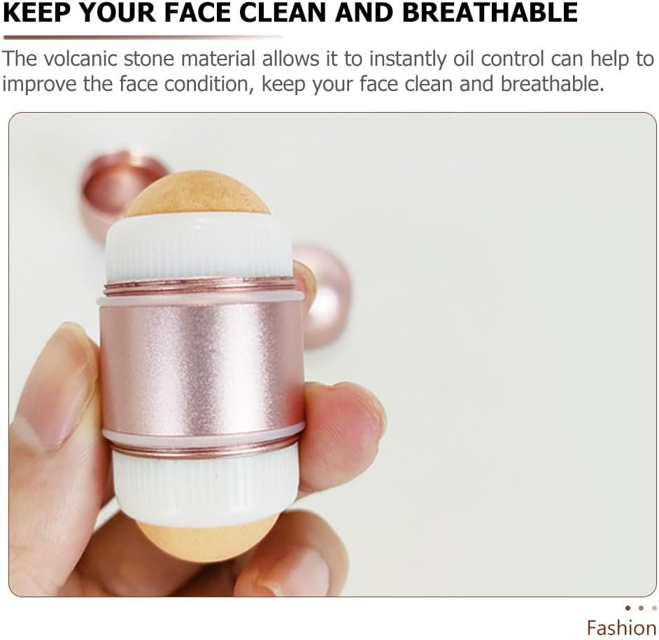 Beavorty Facial Skin Care Products Double-Head Volcanic Stone Oil Absorbing Stick Makeup Remover Oil-Orbing Rolling Volcanic Stone image number 4