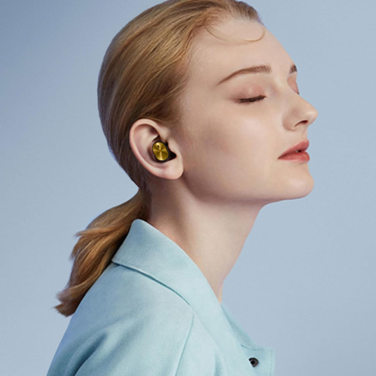 Mivpzisk Wireless Earphones, Multipurpose Single Earphone, Mini High-Fidelity Calls Earbuds for Running Studying Hiking Driving Airplane Jogging Sports Cycling Meetings Workout image number 6