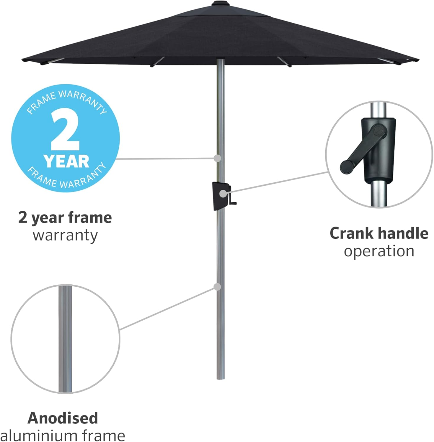 Bronte 2.5M round Market Umbrella image number 2
