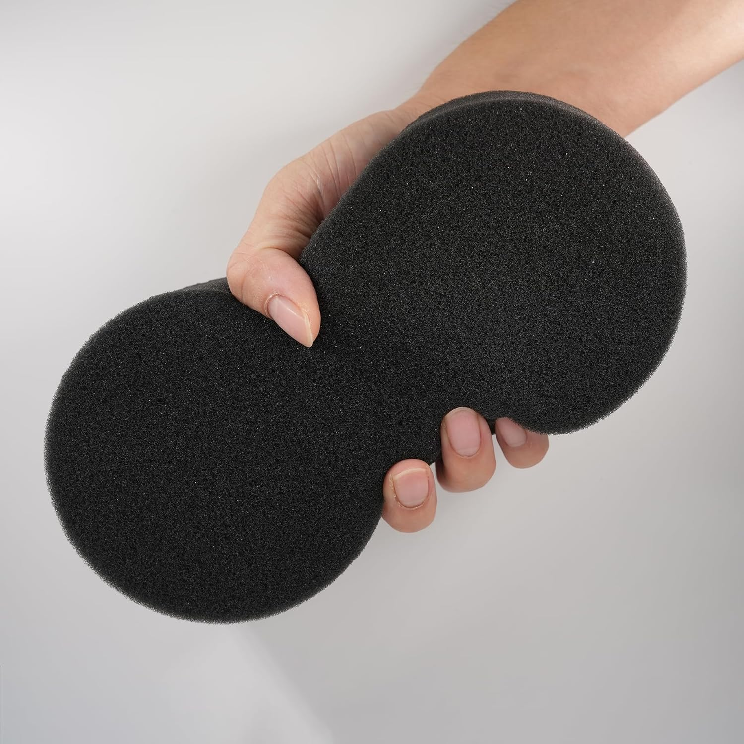 2 Pack Car Wash Sponge Large Bone Shape High Absorbency Porous Foam Cleaning Sponges Scratch Free Wash Pad for Auto Boat Caravan Truck Ute Kitchen Bathroom Household Cleaning Black & Grey image number 5