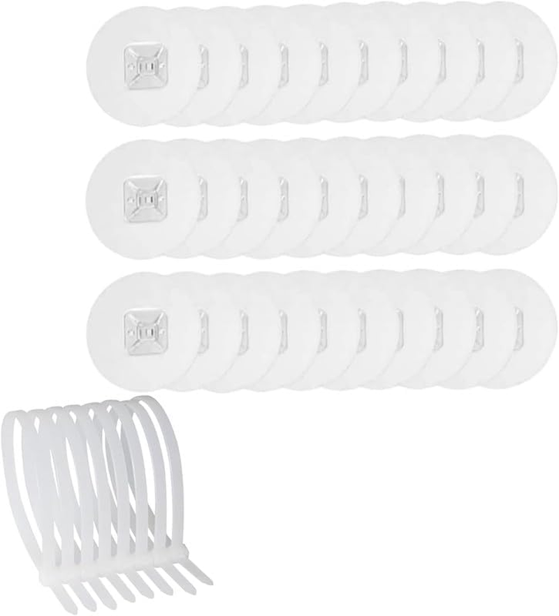 No Drill Self-Adhesive Furniture Wall Anchors, 30 Pieces Furniture Prevent Falling anti Tip Furniture Wall Anchors,Self-Adhesive Wall anti Tip Furniture Anchors image number 3