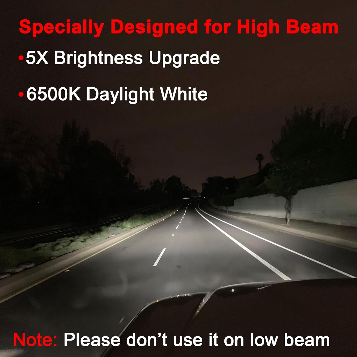 H1 LED Headlight High Beam Fog Light Bulbs 6500K White 1:1 Mini Size 12V OEM Replacement Plug and Play with Turbo Fan, Pack of 2