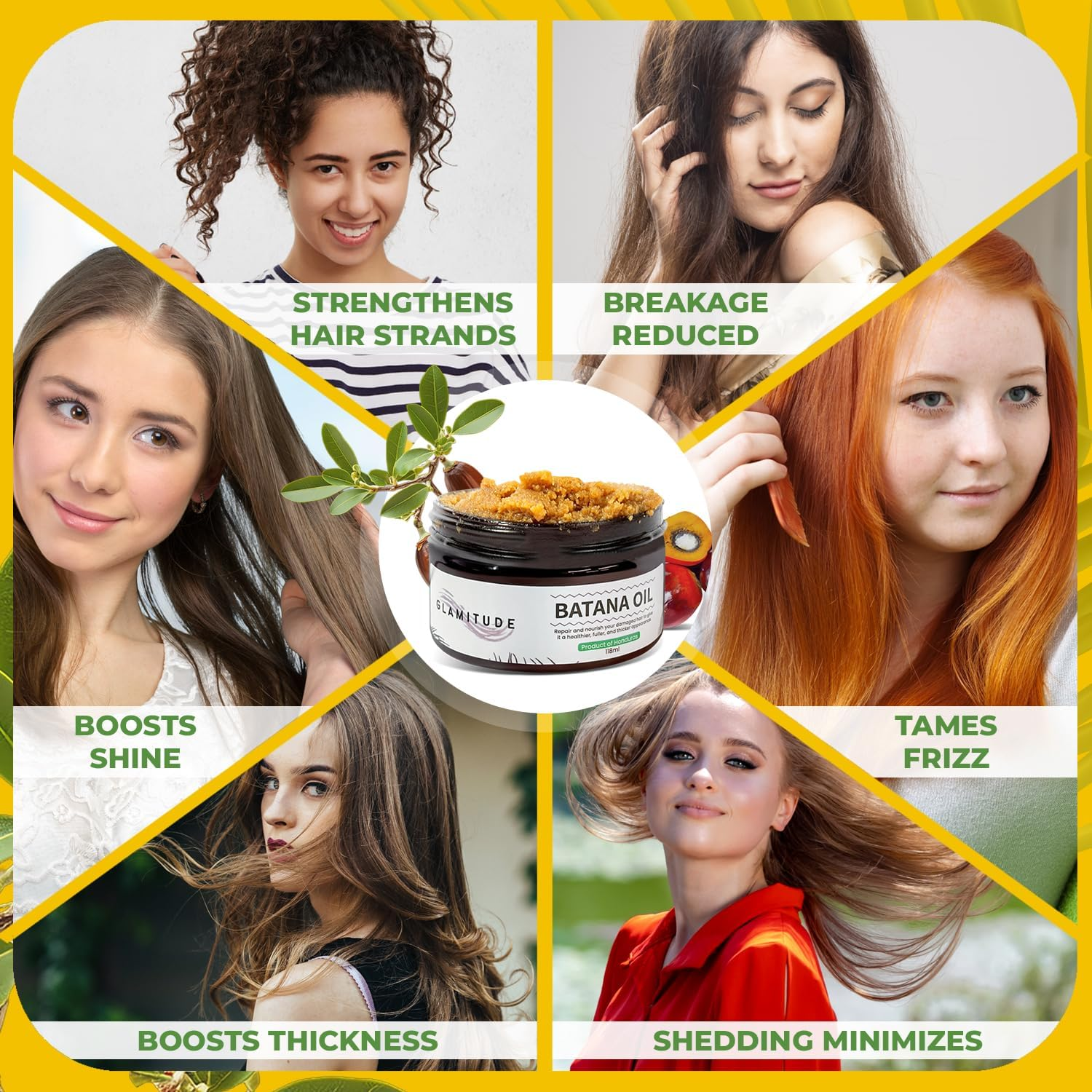 Batana Oil Hair Growth Oil &ndash; Pure & Natural Batana Wild Harvested | Unrefined Batana from Honduras | Nourishing Hair & Scalp Treatment | Moisturizing Body Serum | 118Ml image number 3