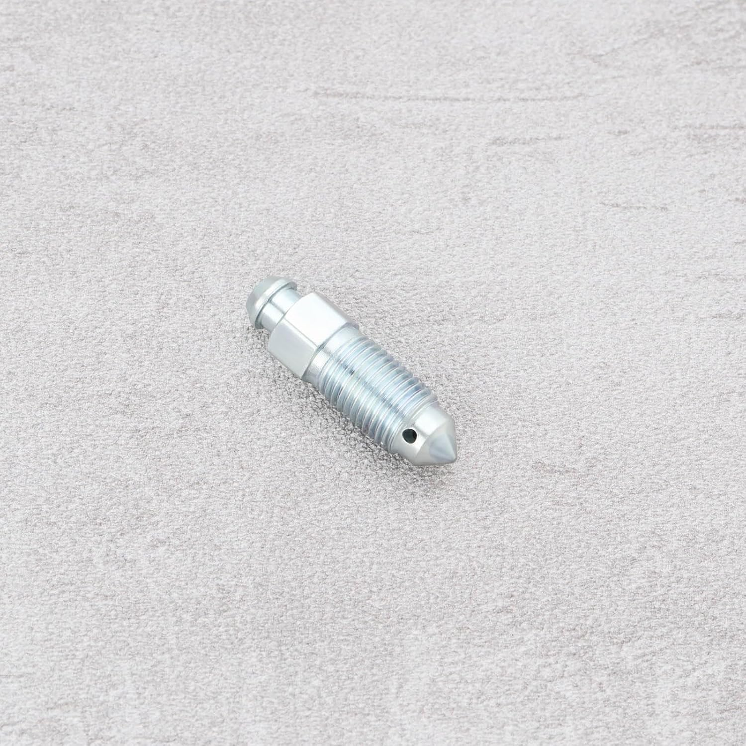 OTOTEC 4Pcs Q235 Steel Brake Caliper Bleed Screw 3/8-24 Brake Caliper Bleed Screw Nipple Compatible with Harley-Davidson 502660 Silver image number 6