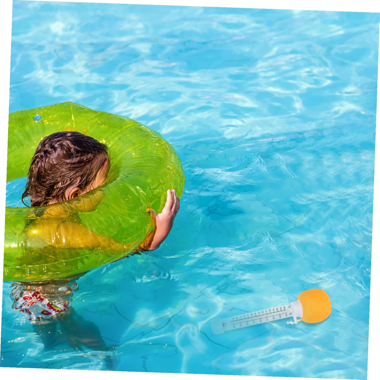 ARTIBETTER Cartoon Floating Pool Thermometer for Boy Girl Bath Water Temperature Gauge Hot Tub Temperature Indicator Easy-Read Swimming Pool Monitor image number 2