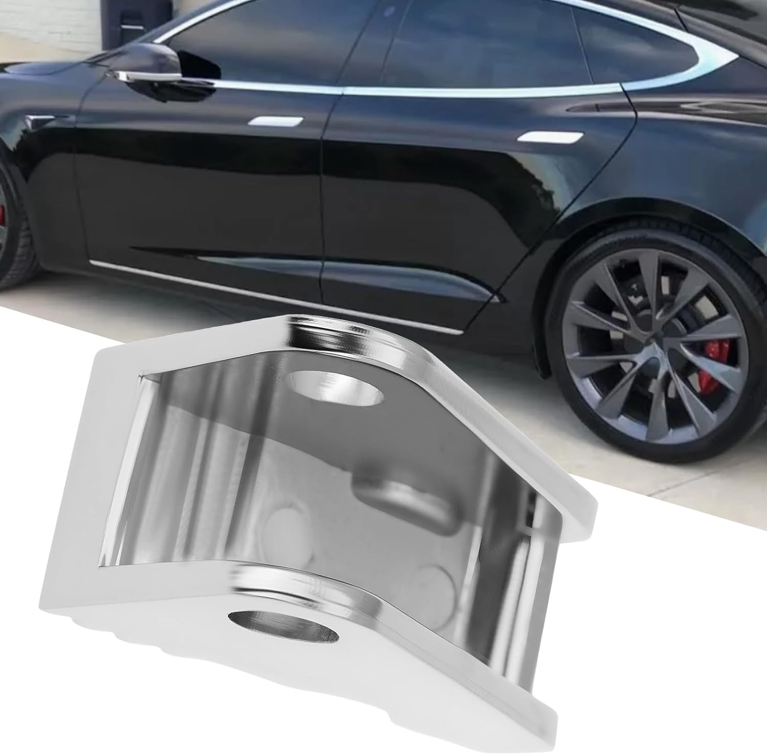 Briny River Door Handle Paddle Gear 1042845-00-B with Spacer Compatible with Tesla Model S 2012-2019 image number 4