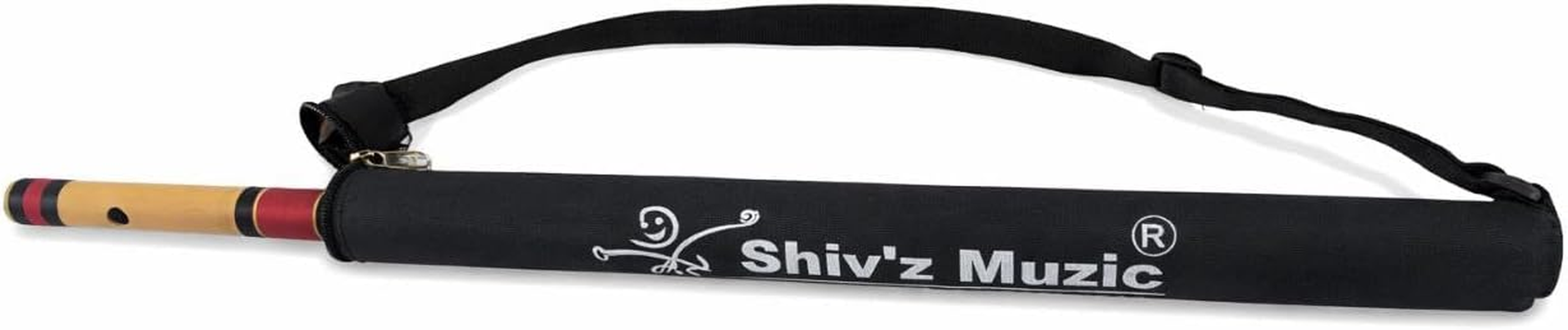 Shiv'Z Muzic Flute, C Sharp Medium, BUDGET Bansuri, RIGHT HAND 18.5 Inches (With Written Manual & Bag) image number 4