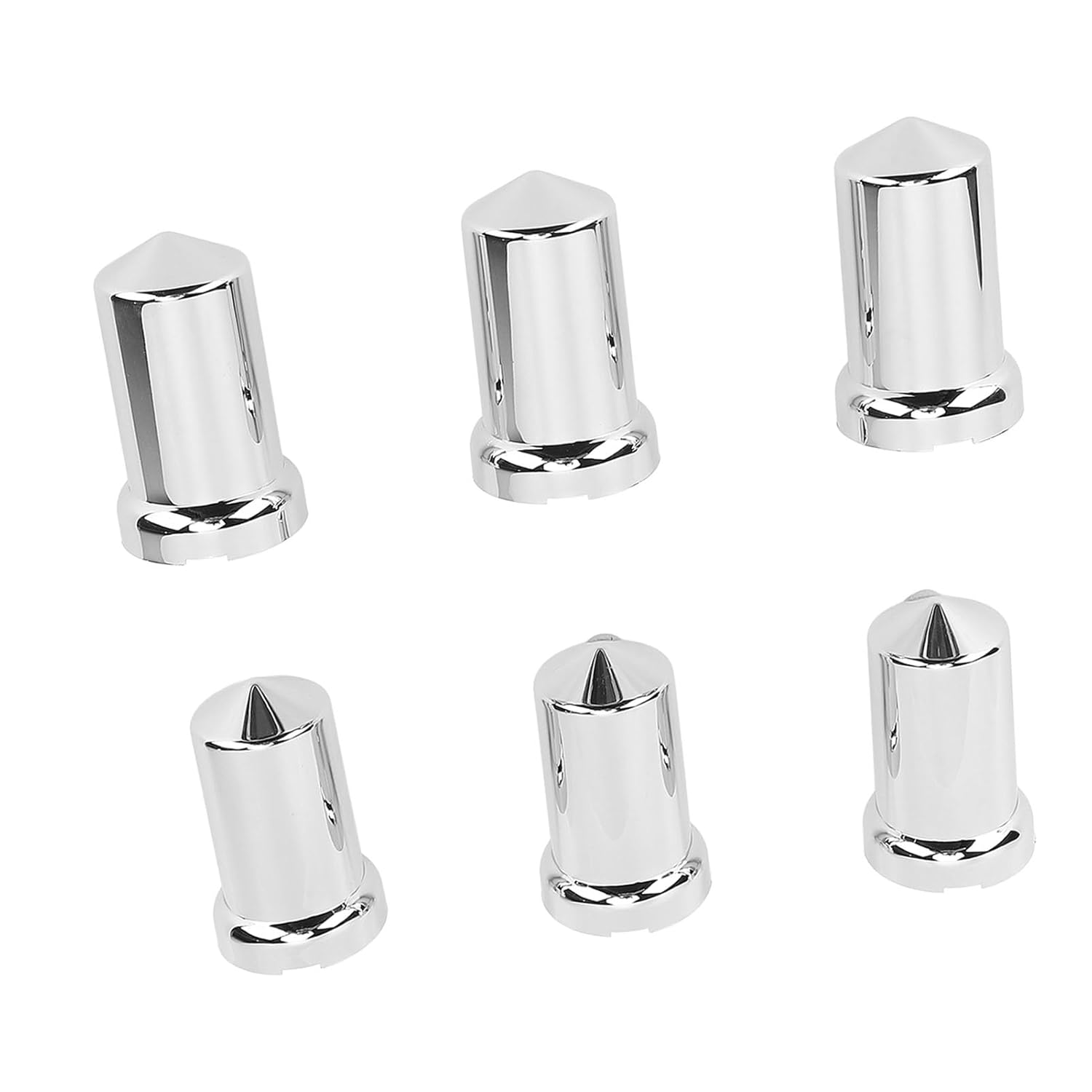 Haofy Chrome Lug Nut Caps Flanged Push on Covers for Trucks Trailers, Easy Installation, 20 Pack (20PCS) image number 2