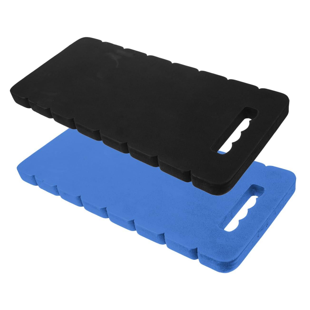 Yardenfun 2Pcs Eva Garden Kneeling Pads Thick Knee Cushions for Gardening and Outdoor Use 45X21X2.5Cm Black Lightweight Protective Mats