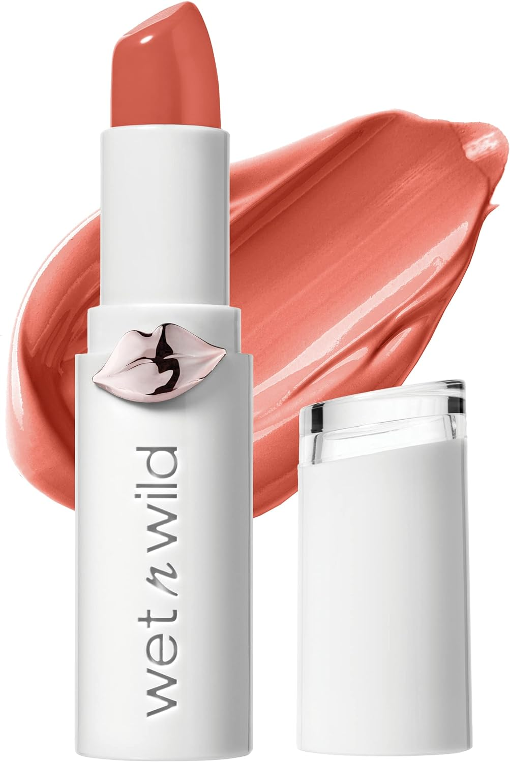 Wet N Wild Lipstick by Mega Last High-Shine Lipstick Lip Color Makeup, Red Crimson Crime