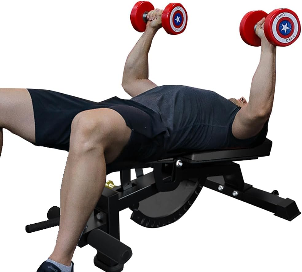 Kingkong Fitness Adjustable Heavy Duty Incline/Decline Workout Bench, Black image number 6