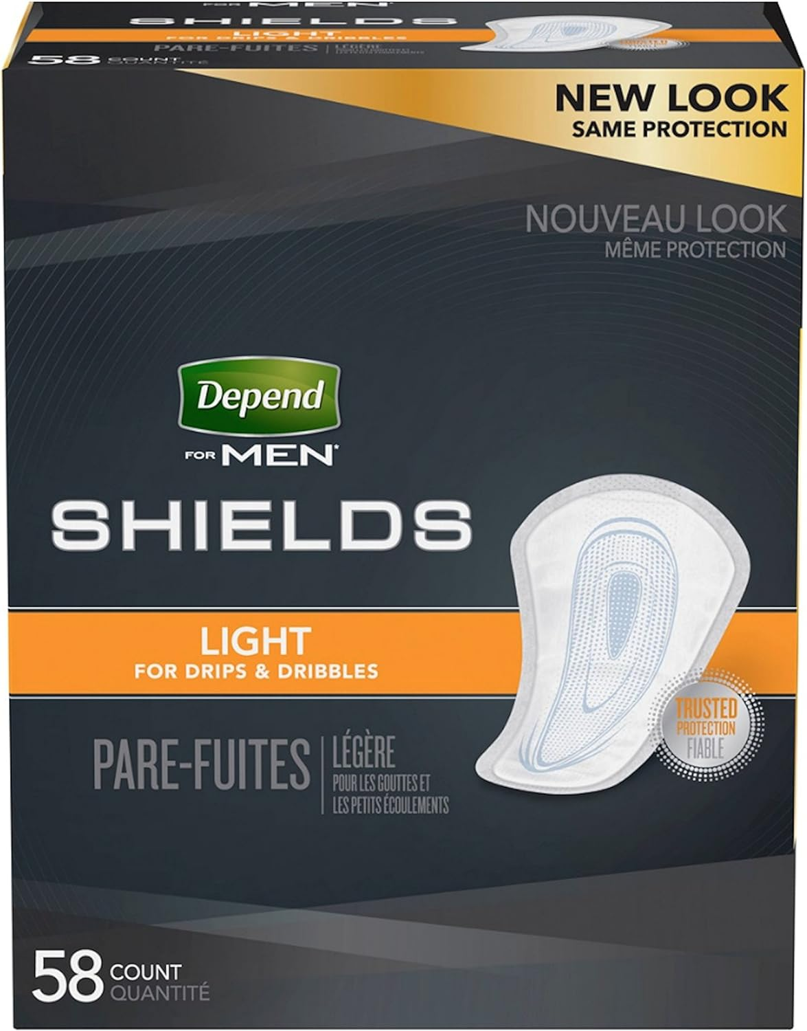 Light Absorbency Shields for Men - 1 Box